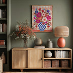 Vase Flowers Brights &amp; Blues