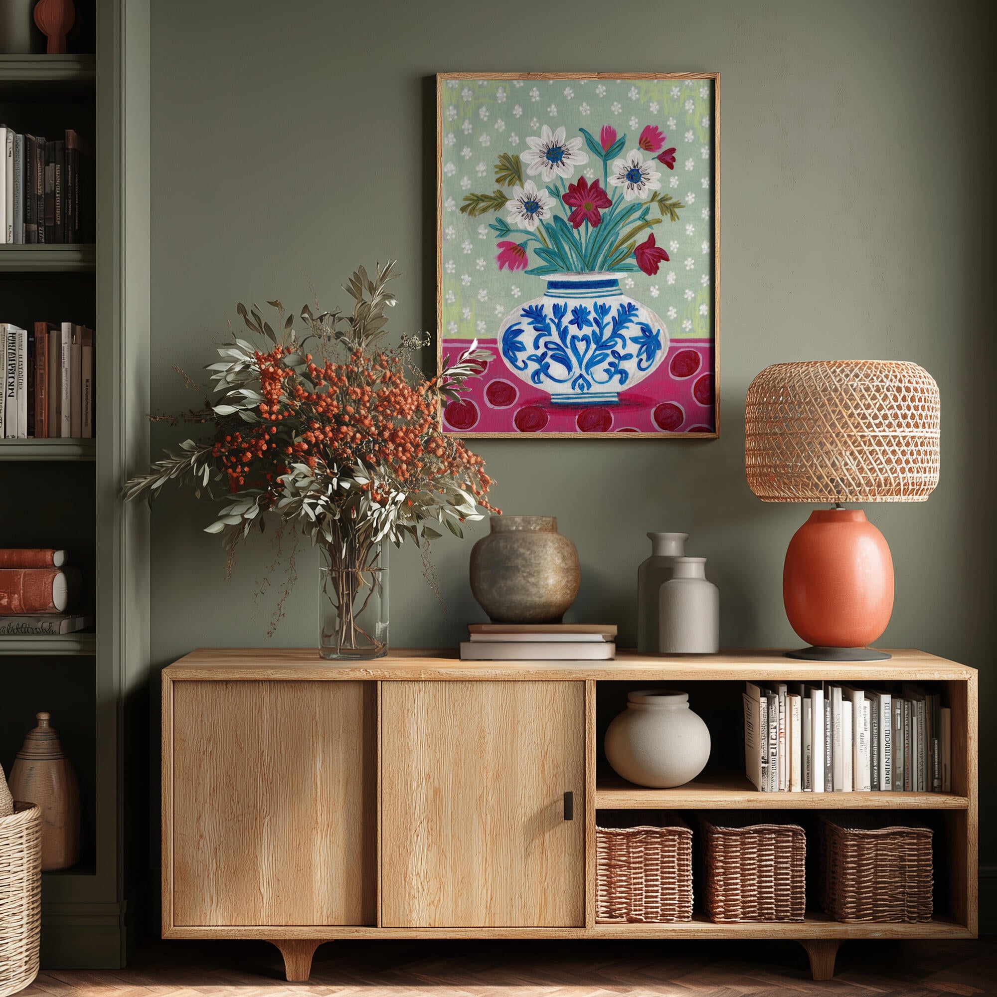 Flowers in Vase Still life