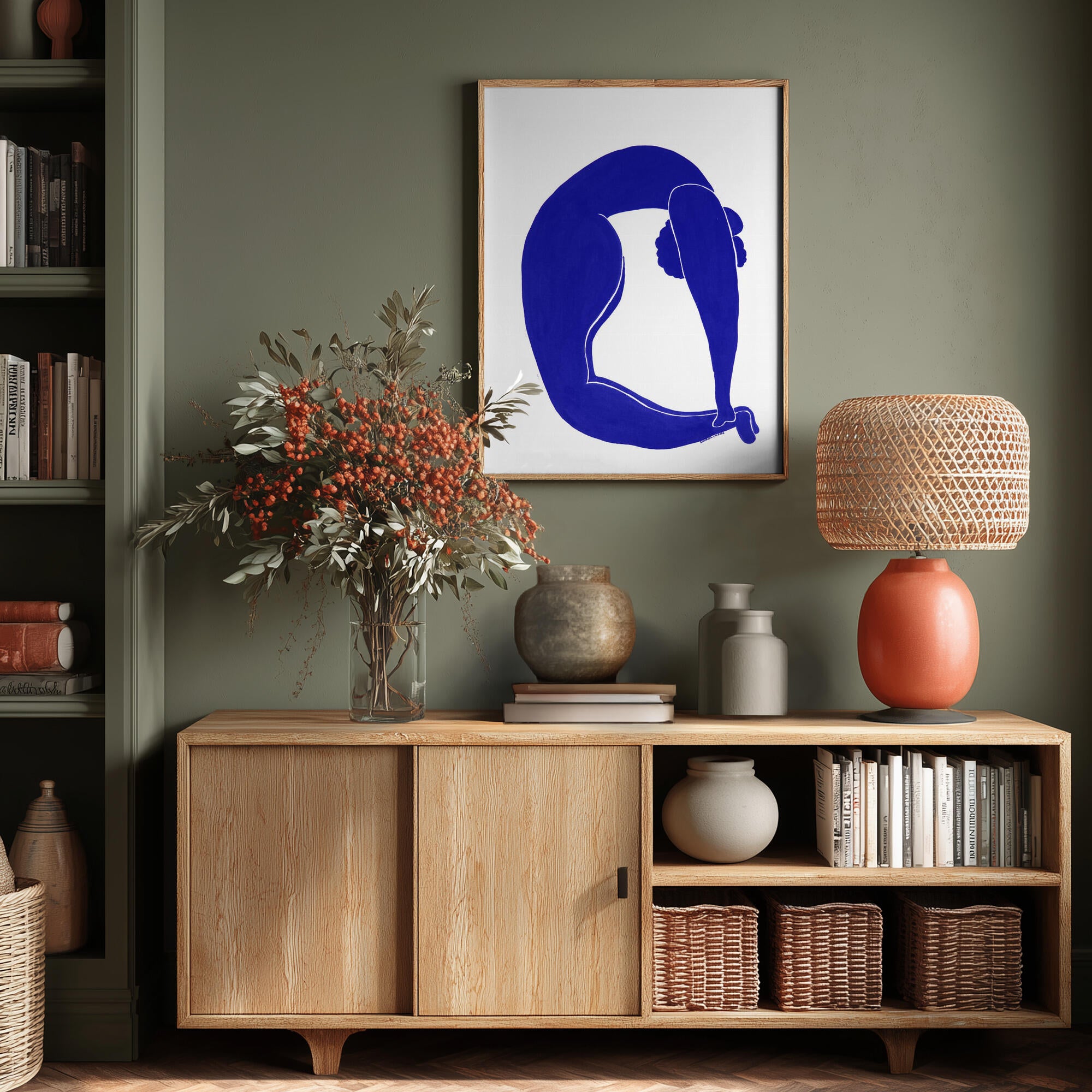 Graceful Blue Form