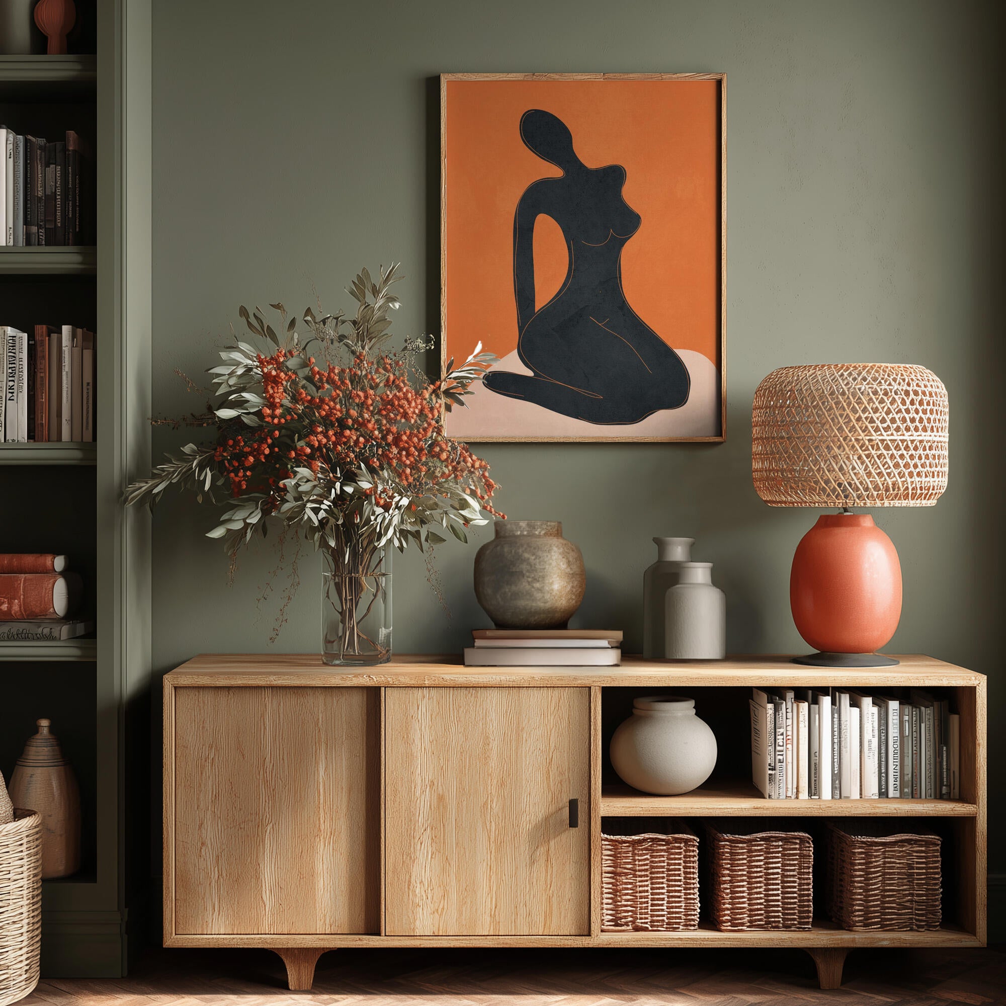 Elegant Sitting Figure