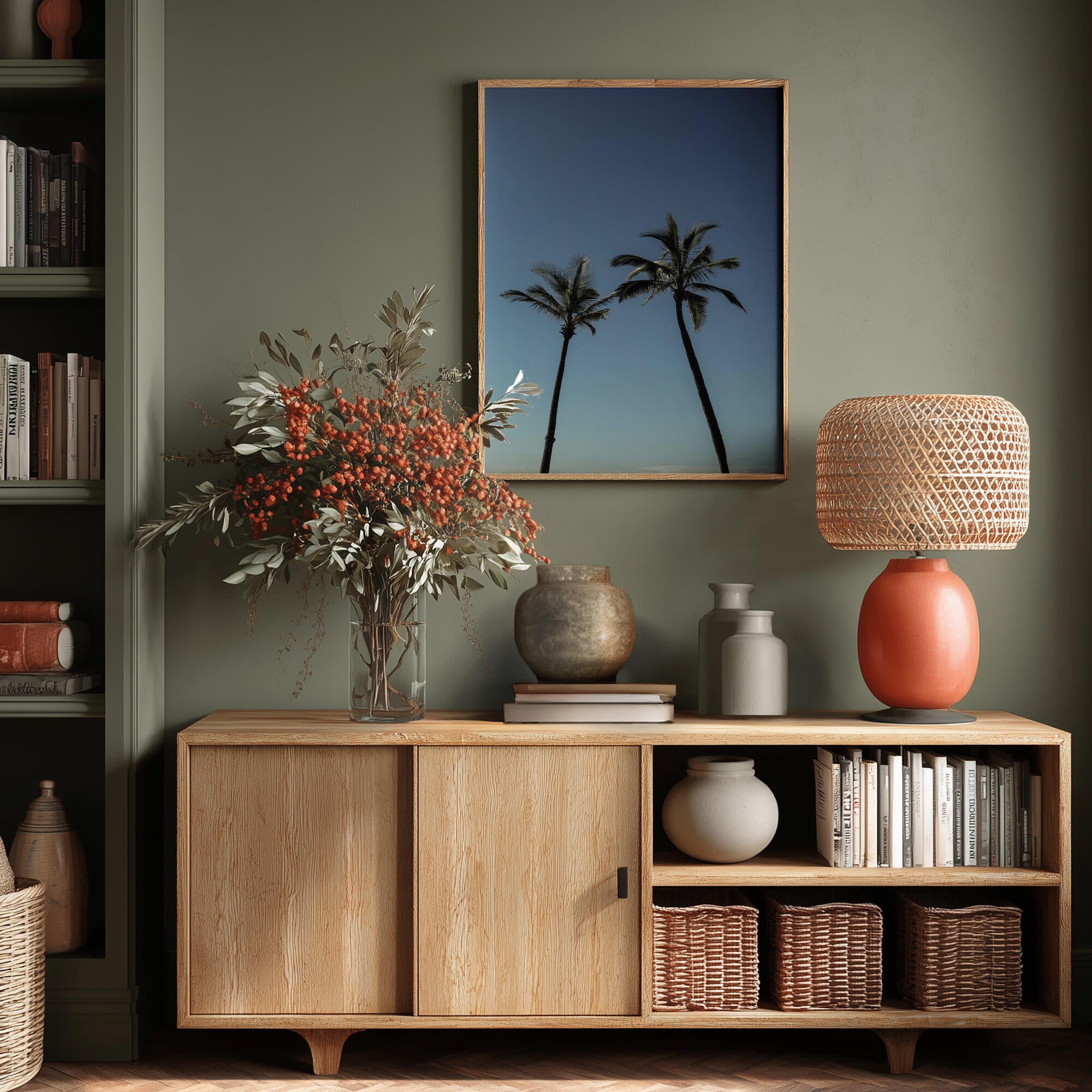 Tropical Palm Silhouettes