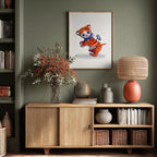 Wind Up Tiger Retro Toy By Renee Machan