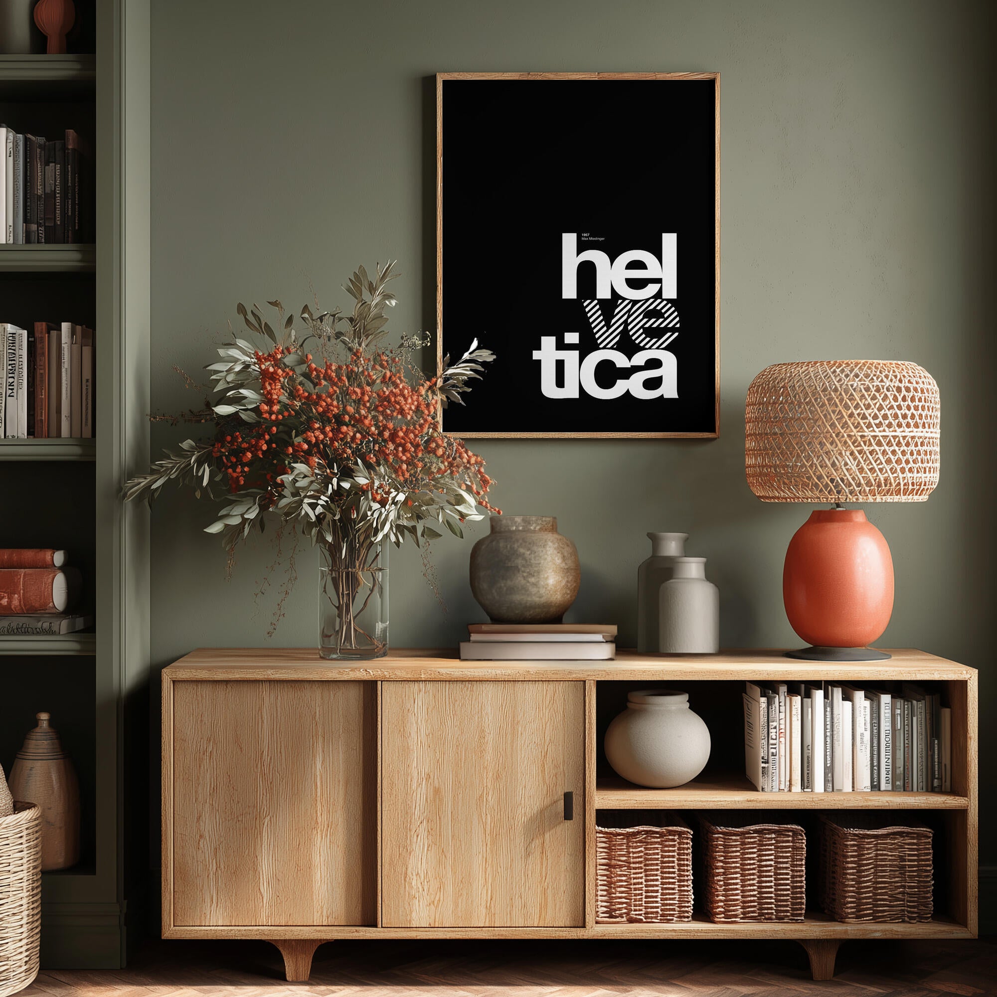 Bold Striped Helvetica