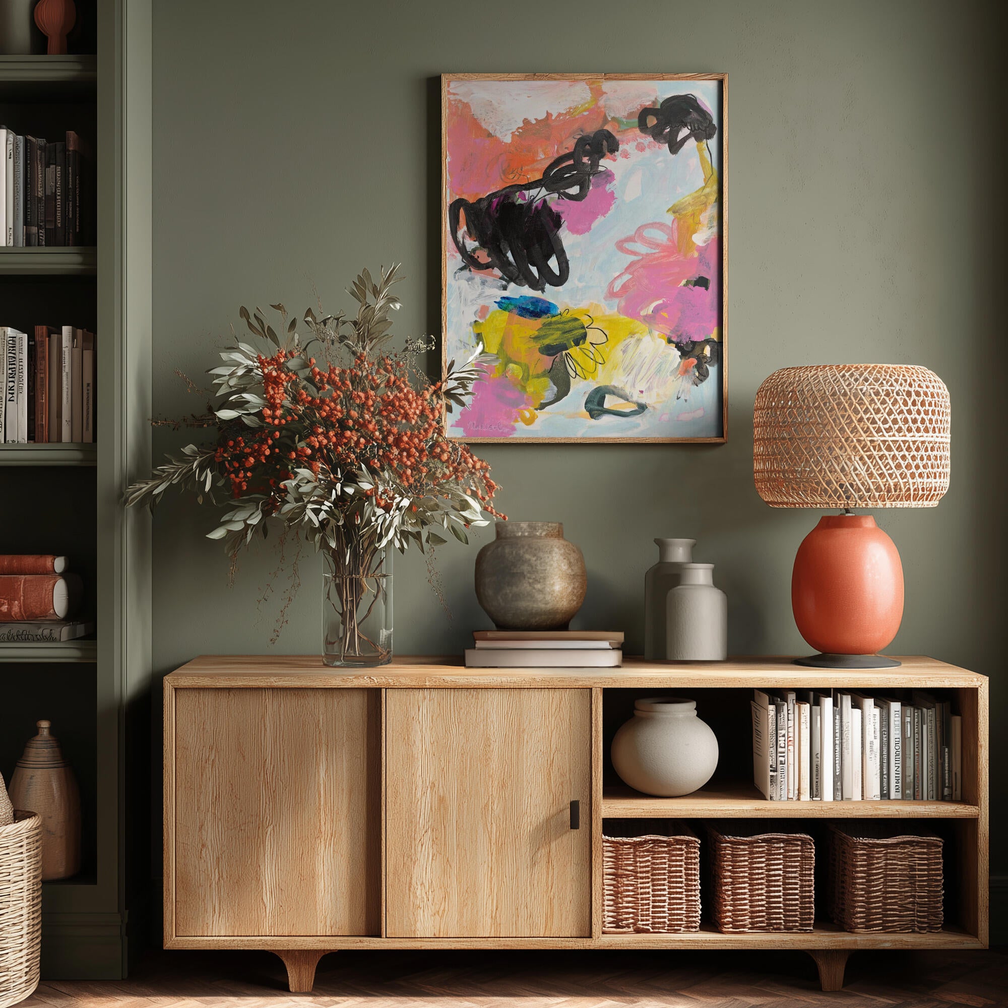 Joyful Abstract Bloom