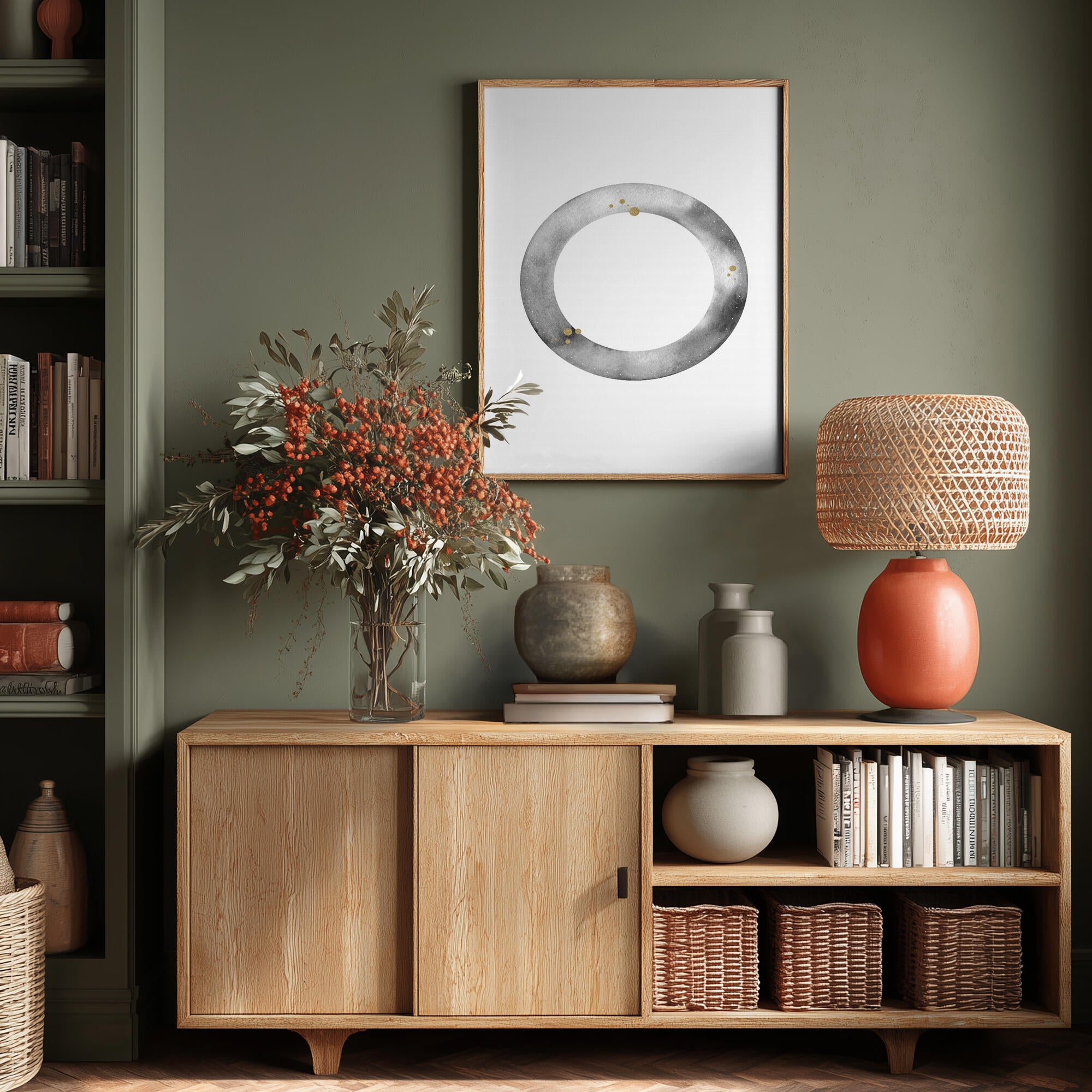 Golden Grey Circle