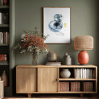Elegant Blue Gold Shapes