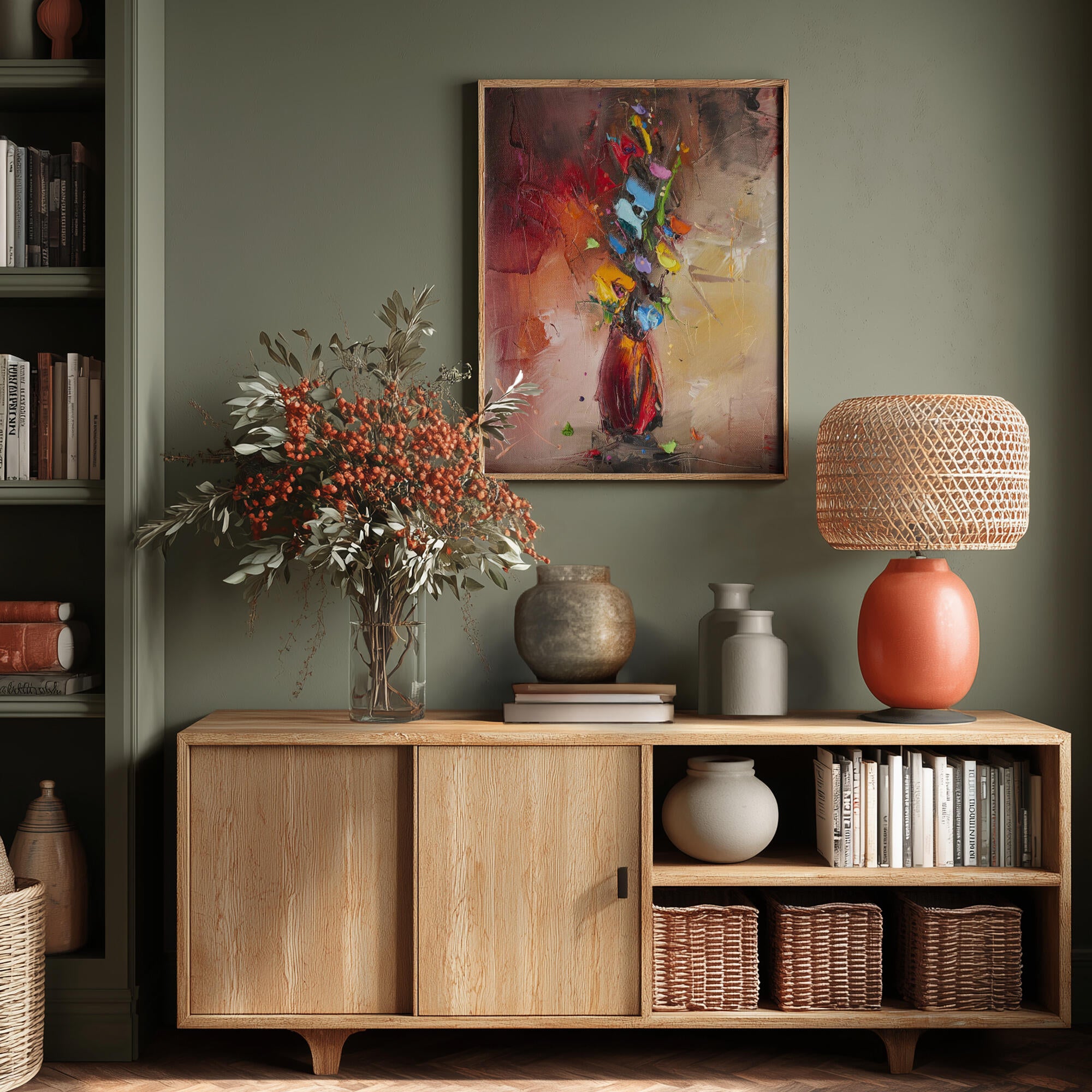 Vibrant Abstract Bouquet