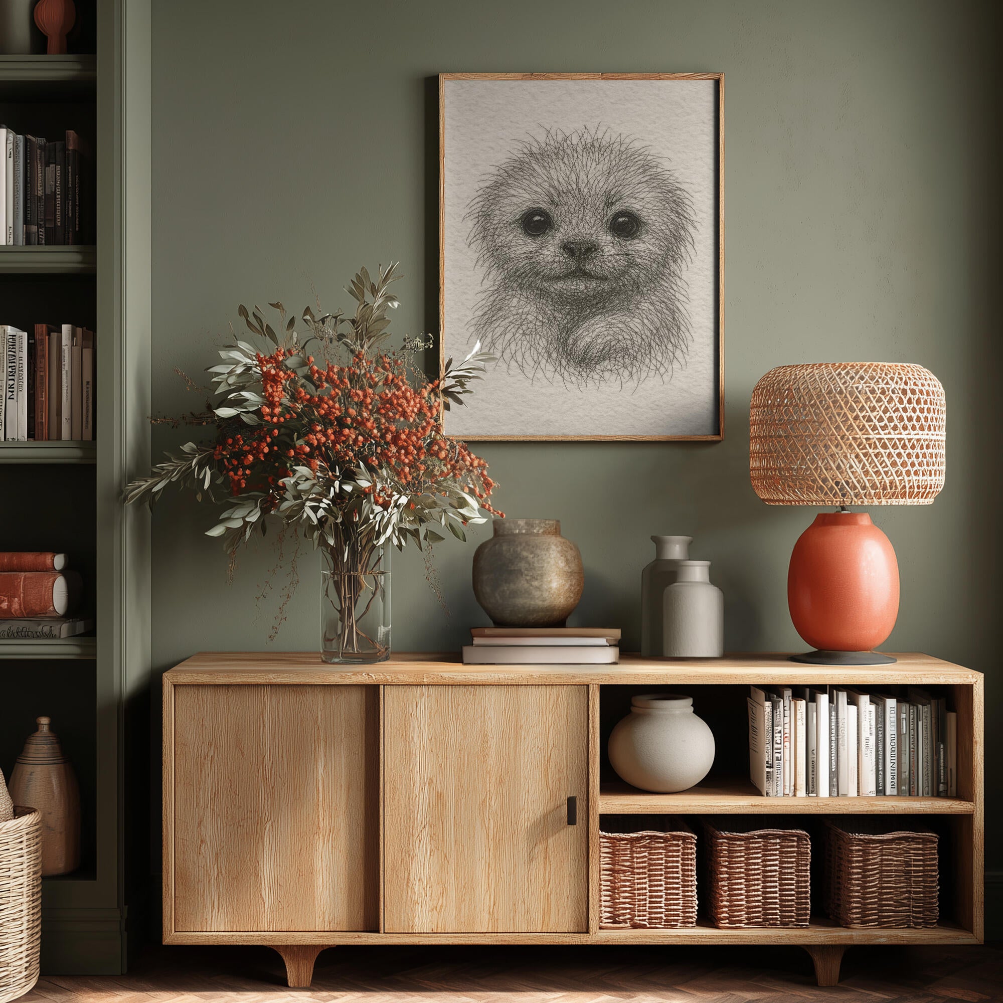 Fluffy Puppy Portrait