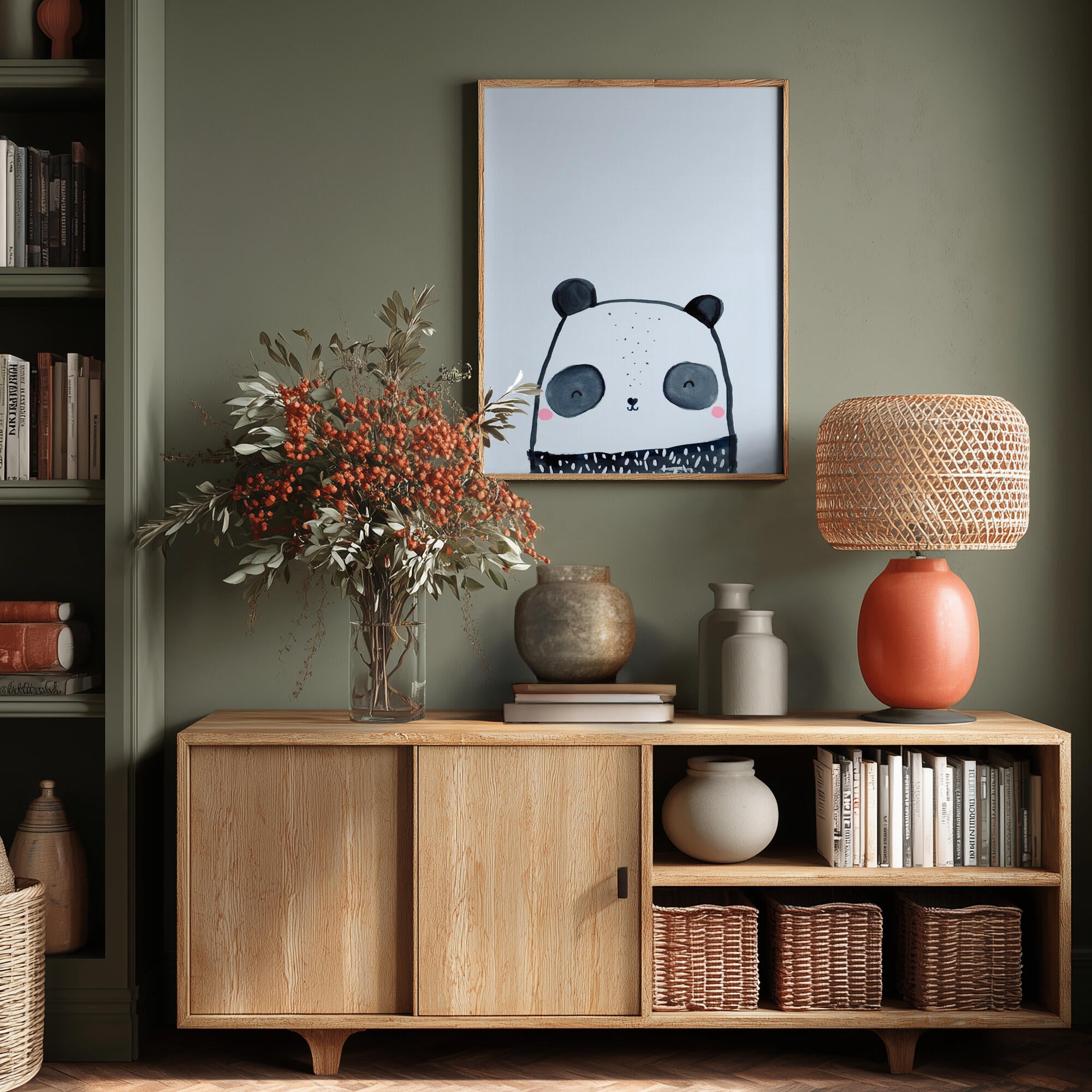 Happy Panda Face