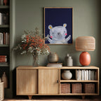 Happy Grey Bear