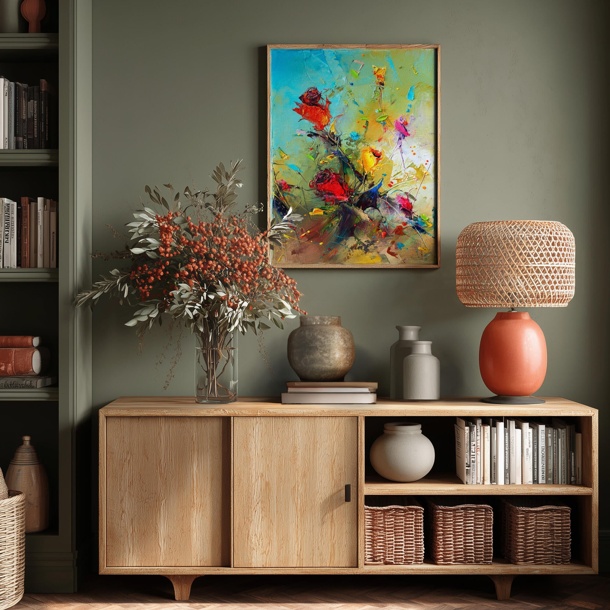 Vibrant Floral Impression