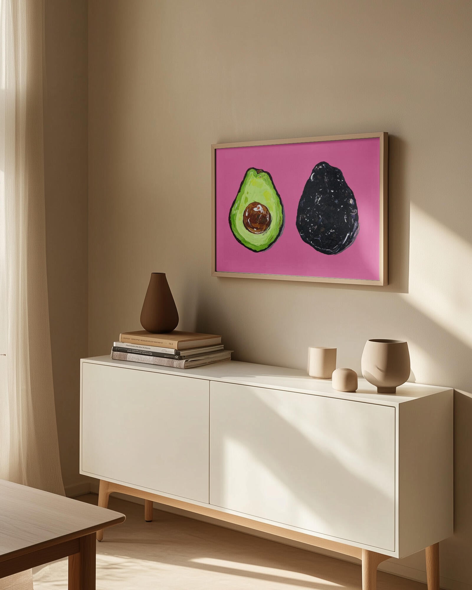 Avocado On Pink