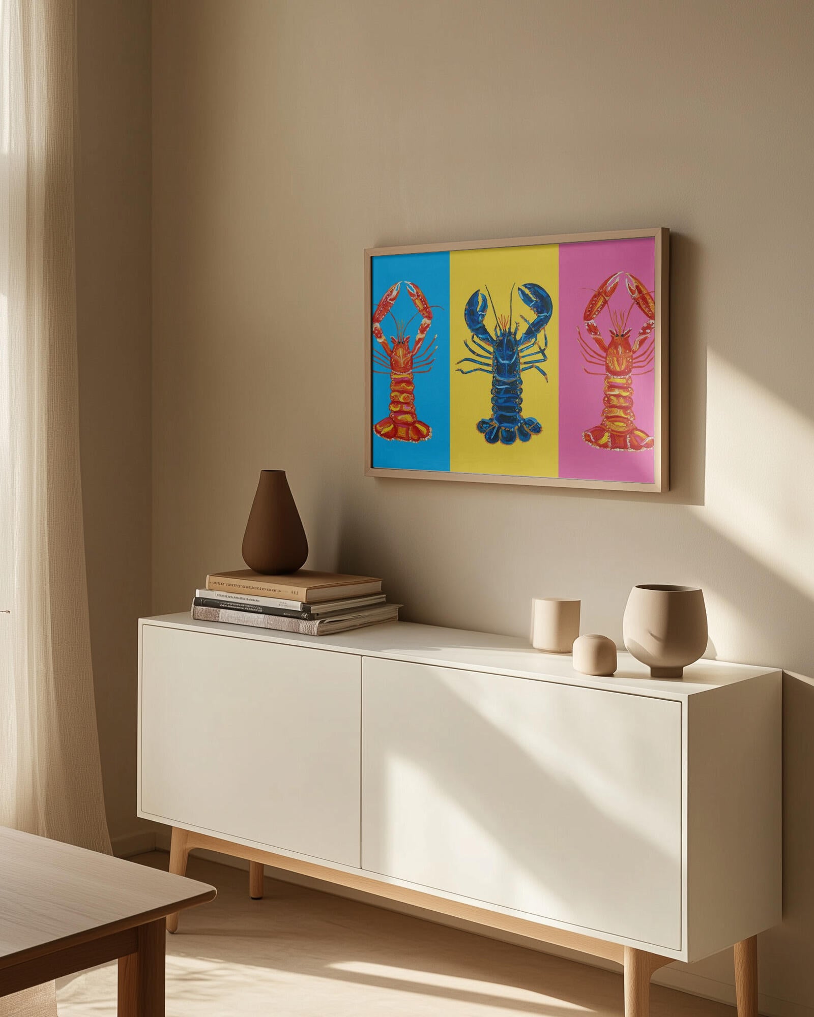 Lobster Langoustines Pop Art