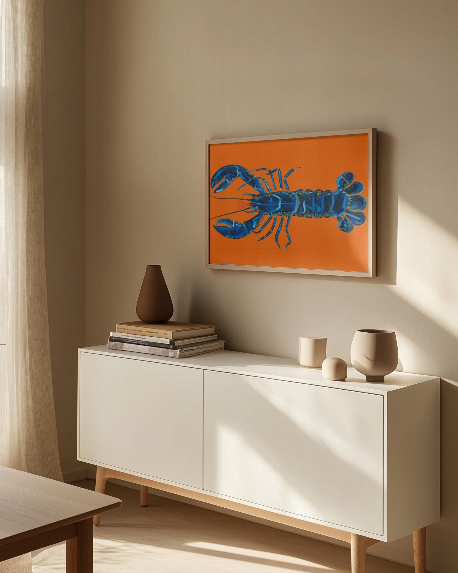 Lobster On Orange