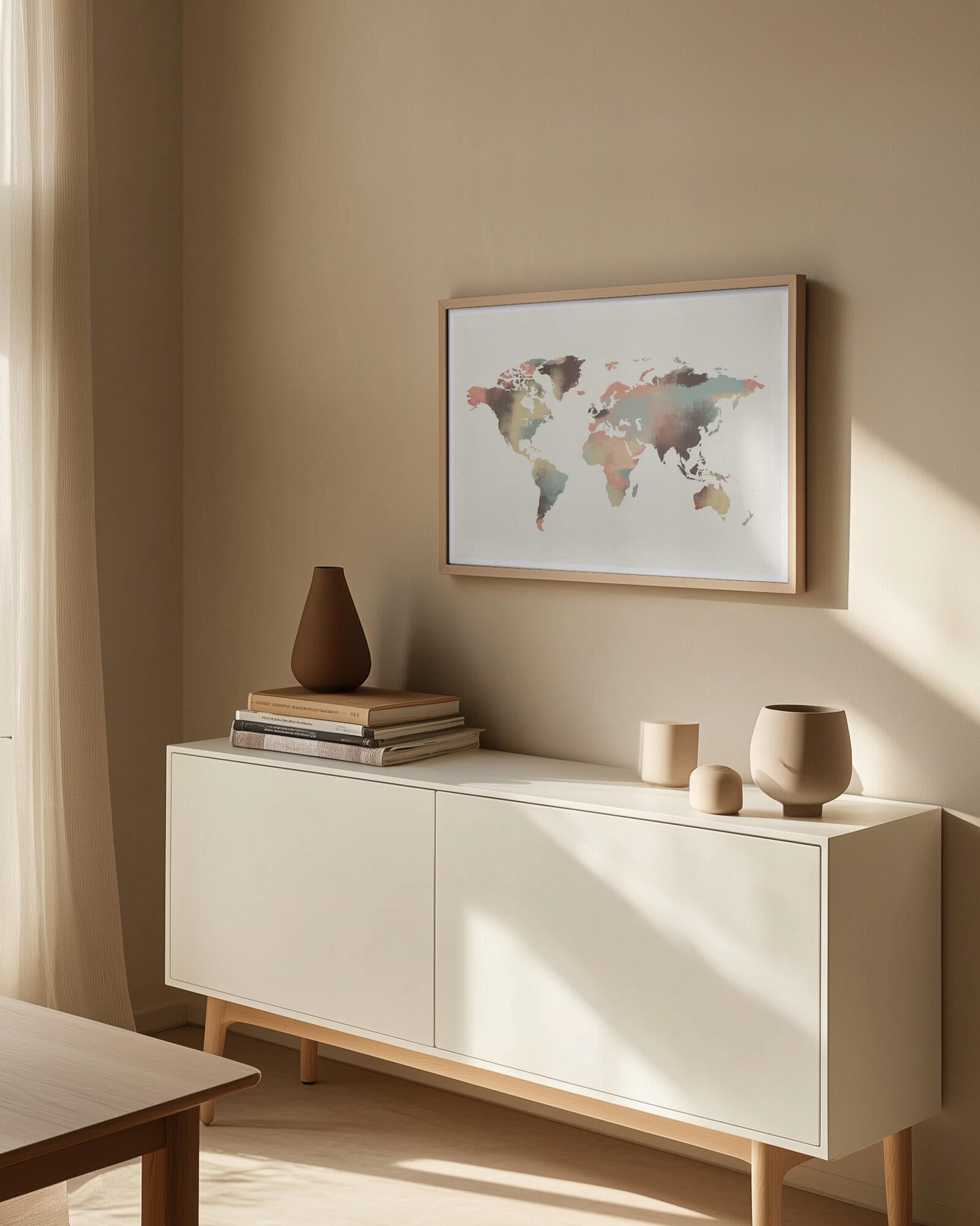 Watercolor World Map