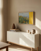 yellow modern landscape collage