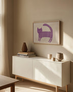 Mauve cat nursery