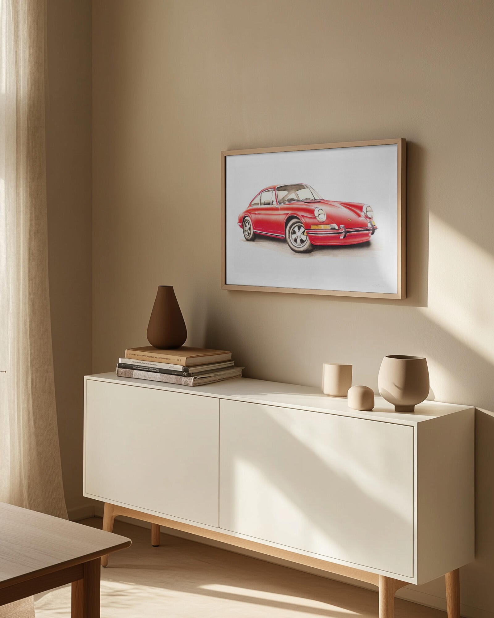 Red Classic Sports Car