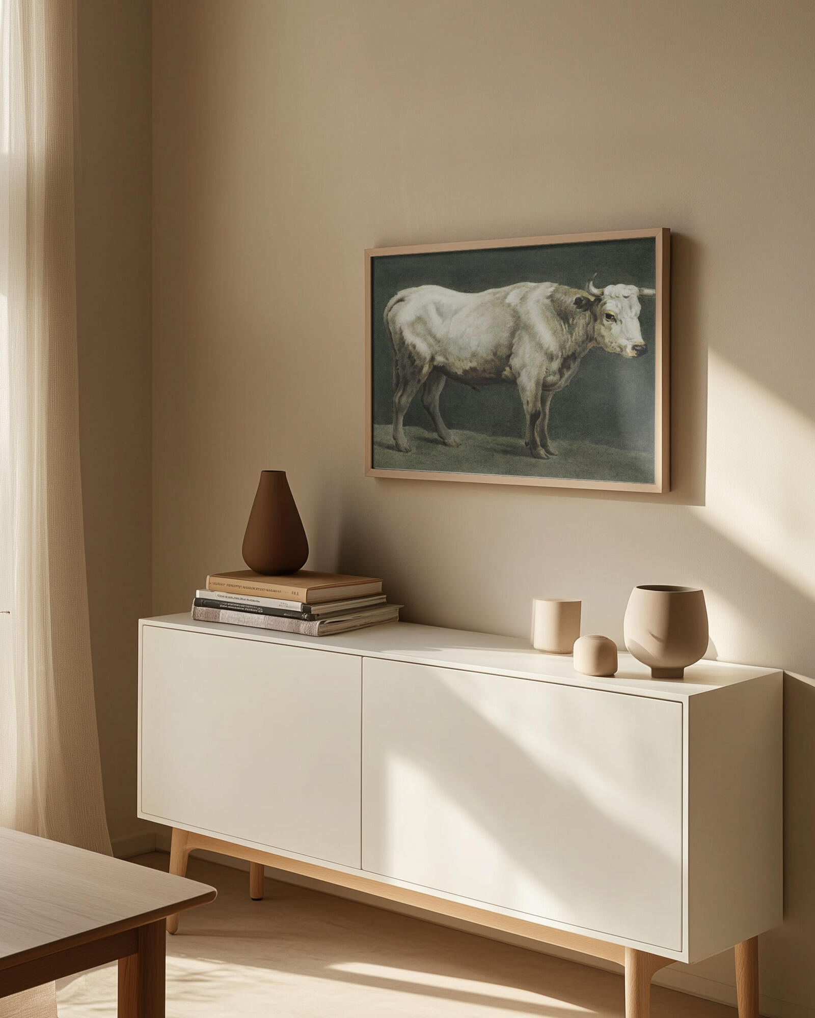 Standing Bull Painting
