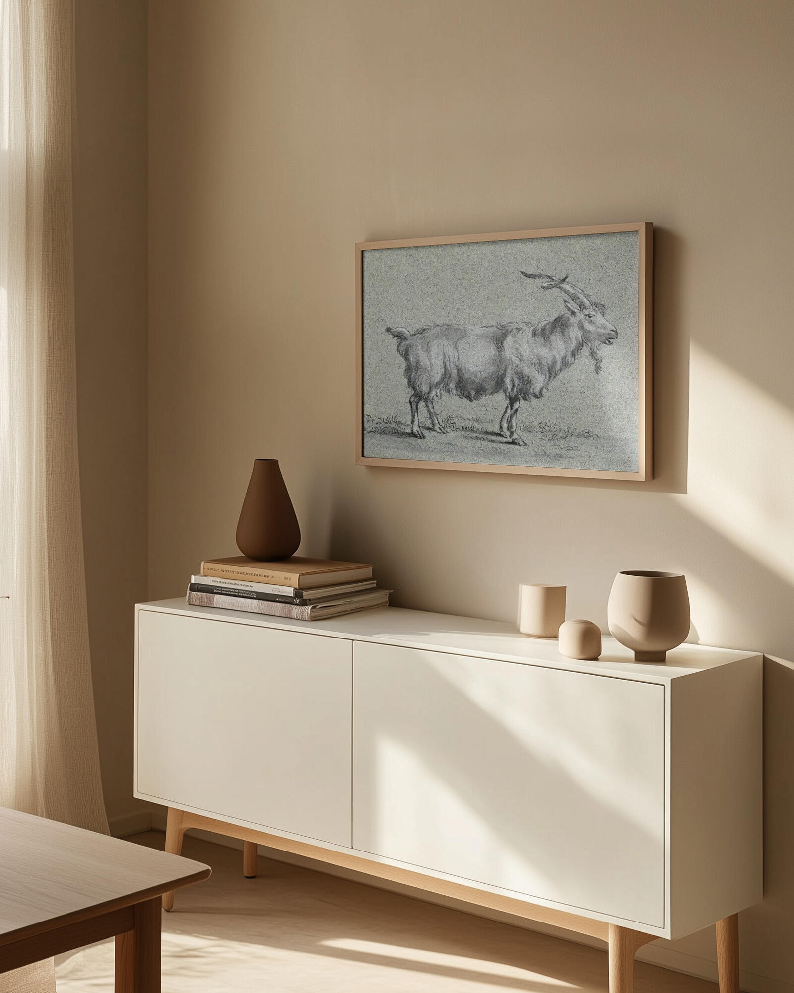 Standing Goat By Jean Bernard