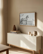 Standing Mottled Horse