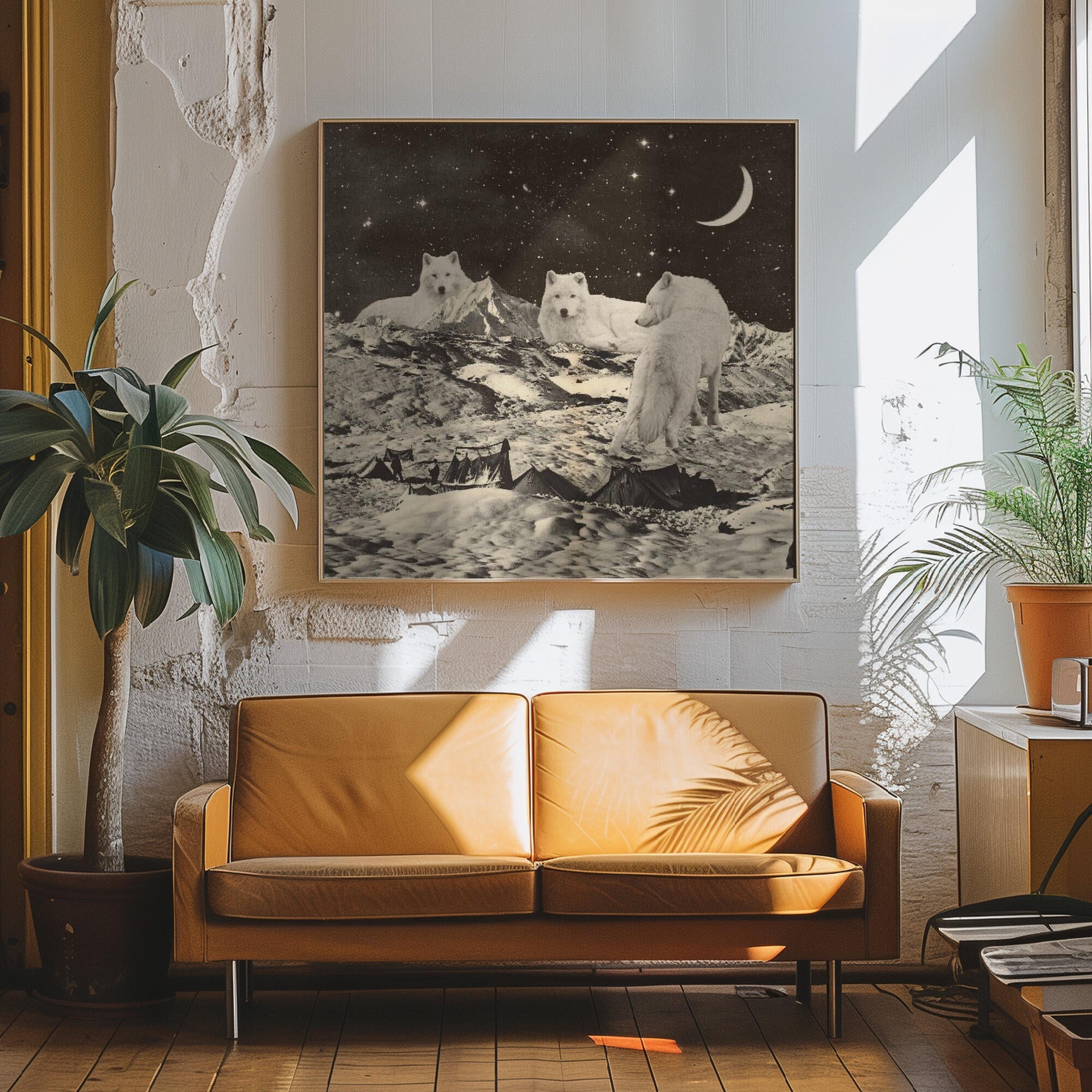 Giant White Wolves