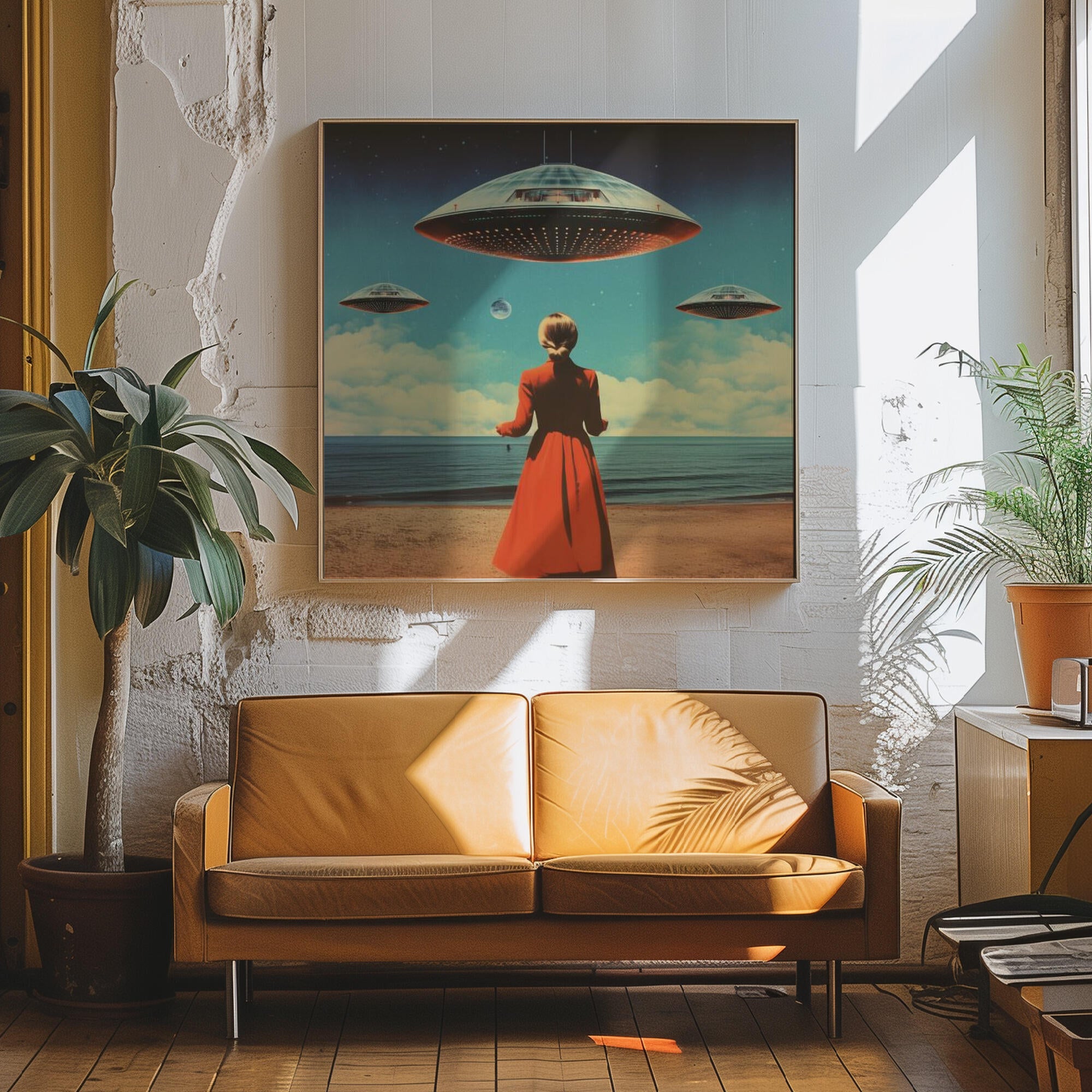 UFO Skies Collage Art
