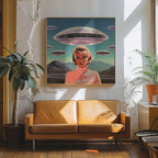 UFO Barbie Collage Art