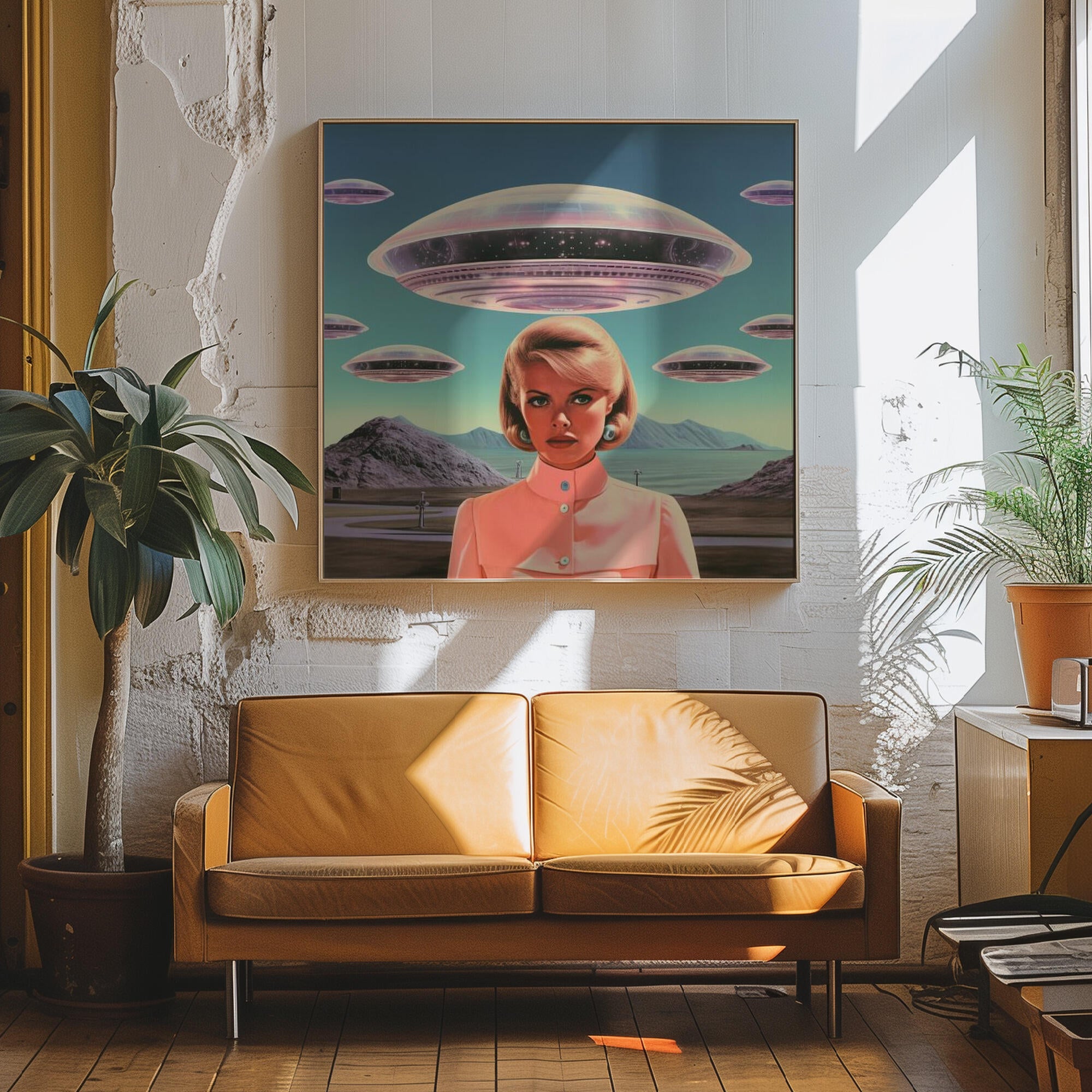 UFO Barbie Collage Art