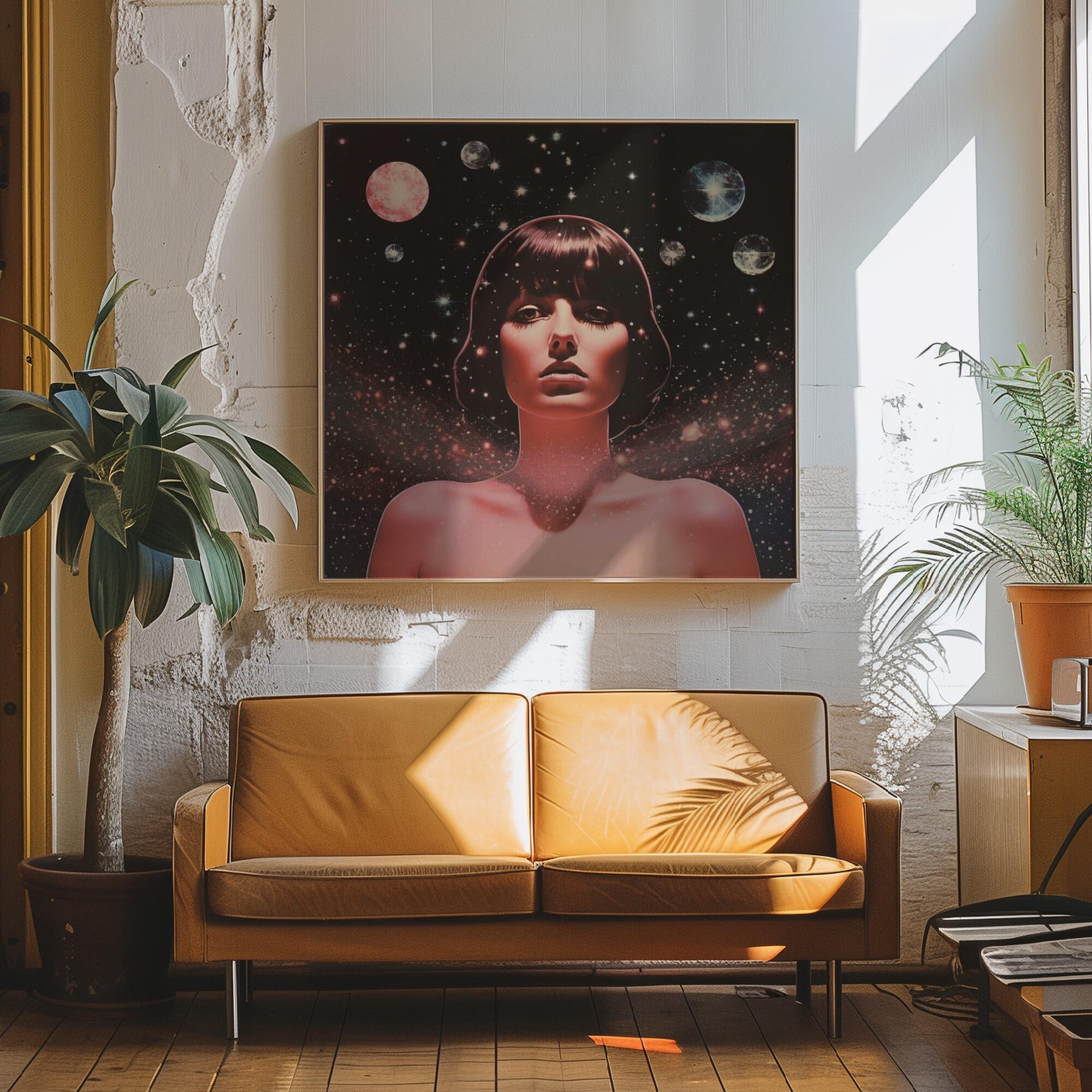 A Woman with Cosmic Elements