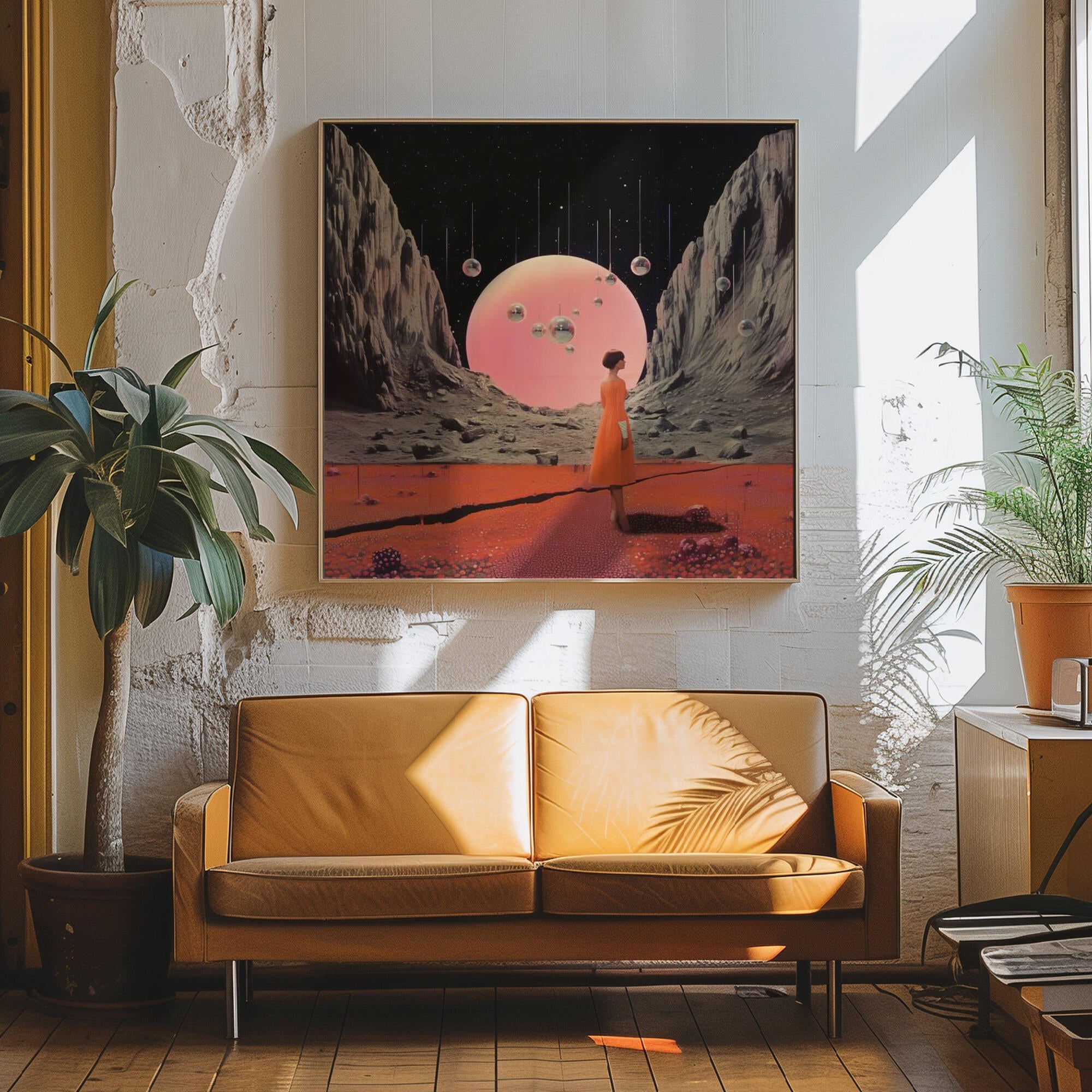 Round Space Collage Art