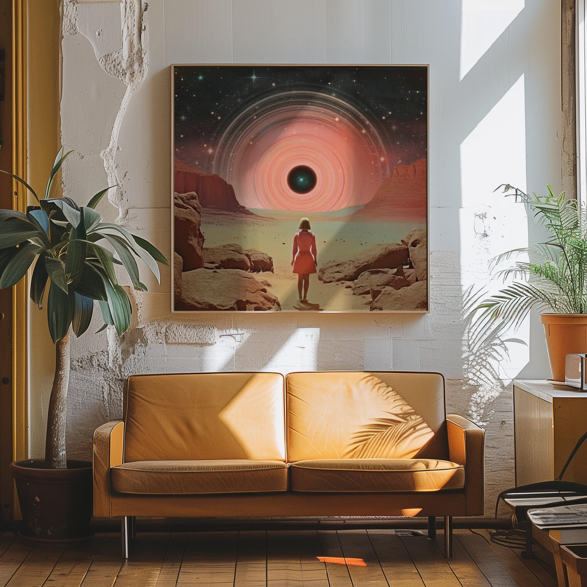 Through Time and Space Collage Art