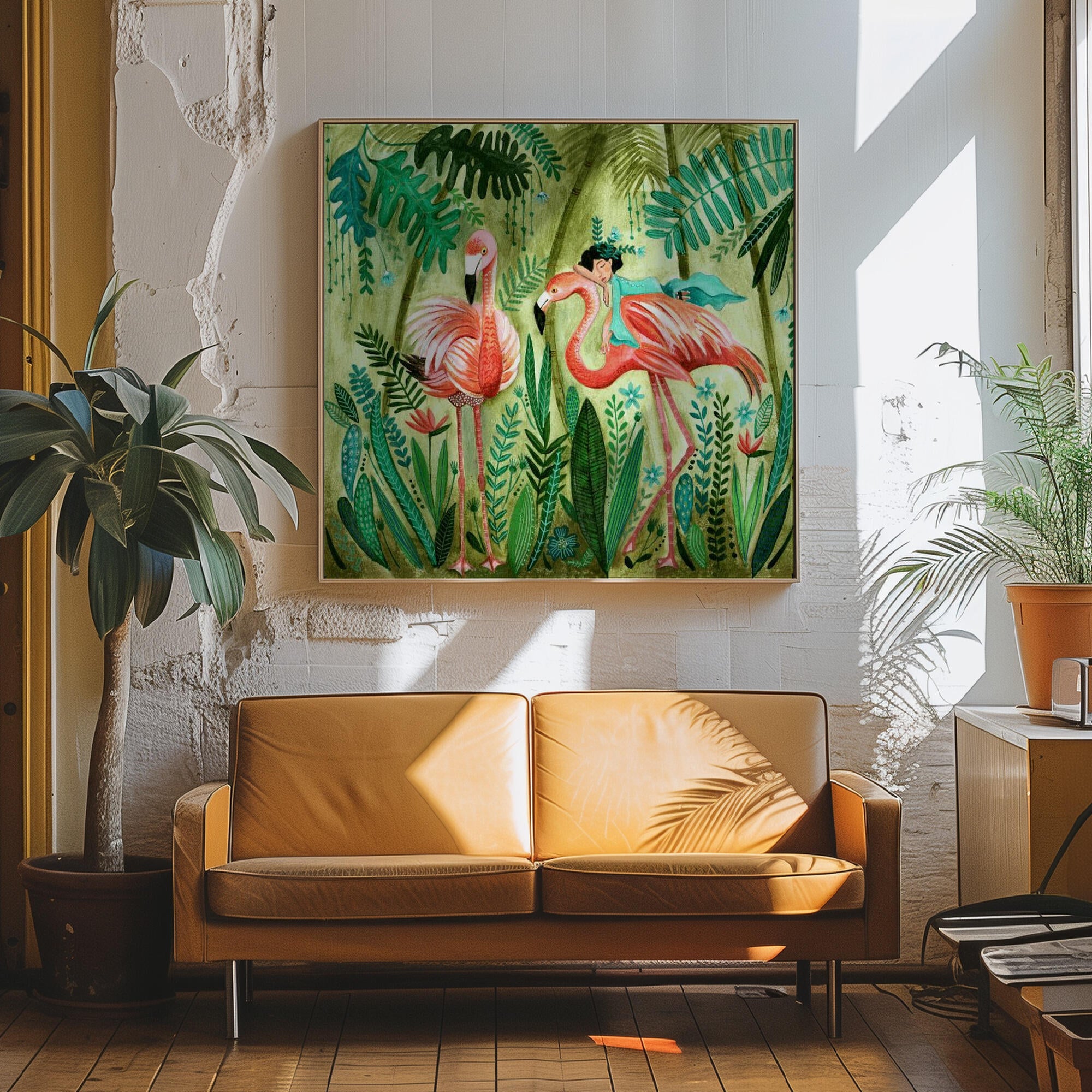 Flamingo jungle