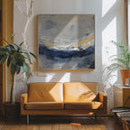 Layers of Blue Gray and Gold Tones
