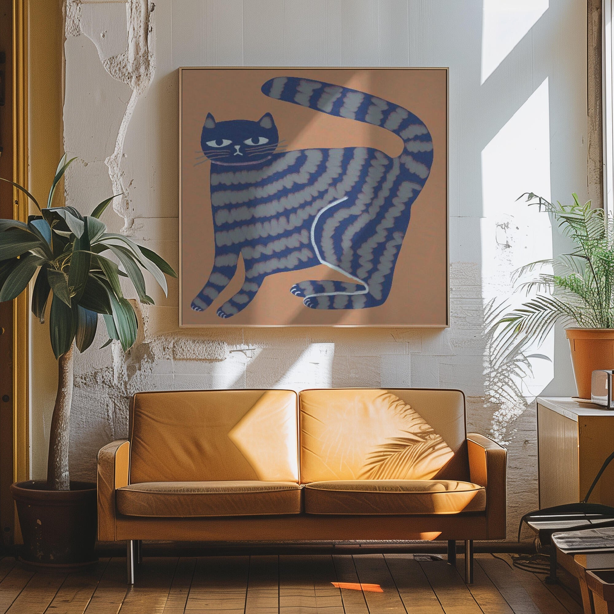 Cat with stripes