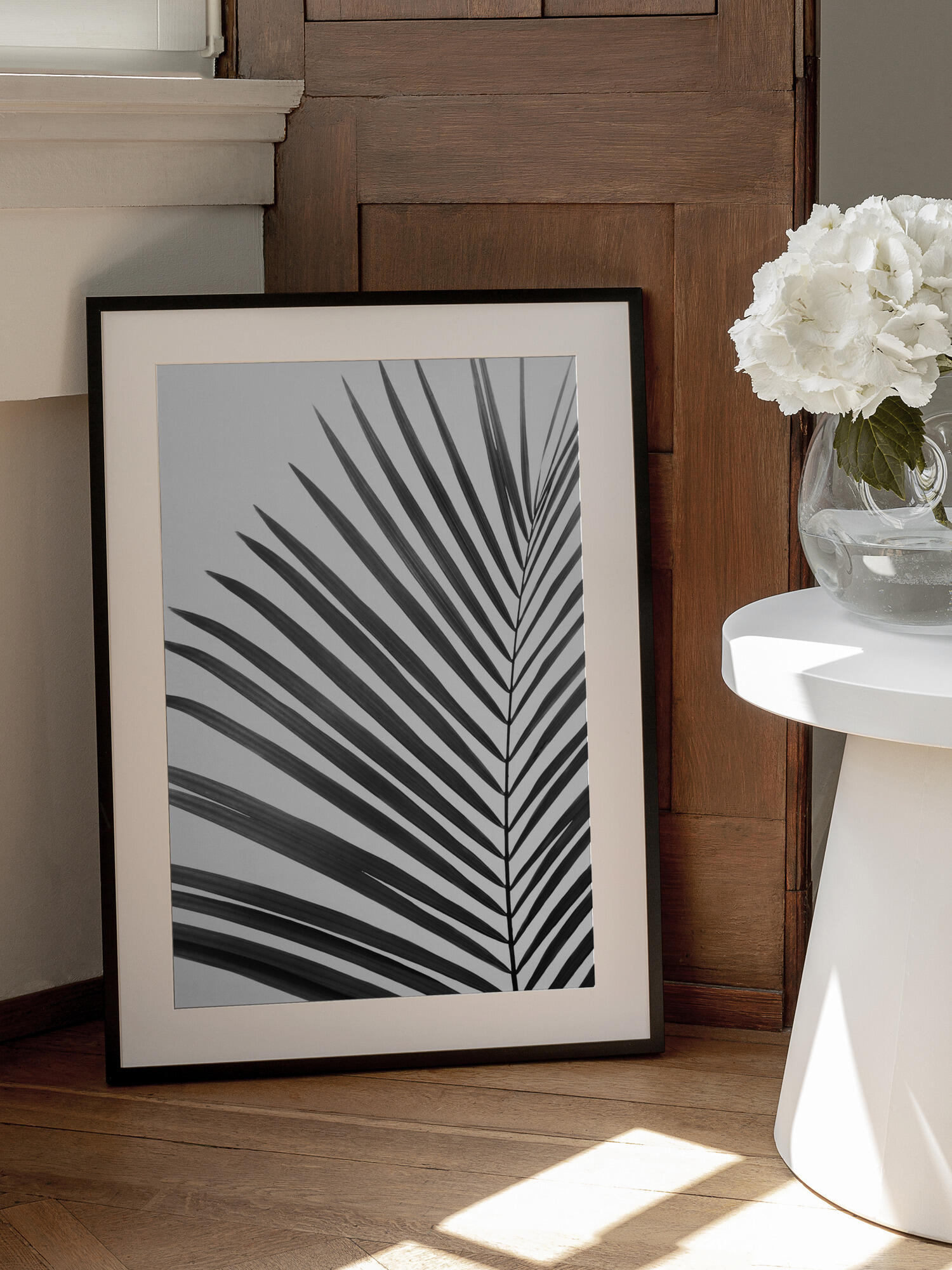 BW Palm Leaf