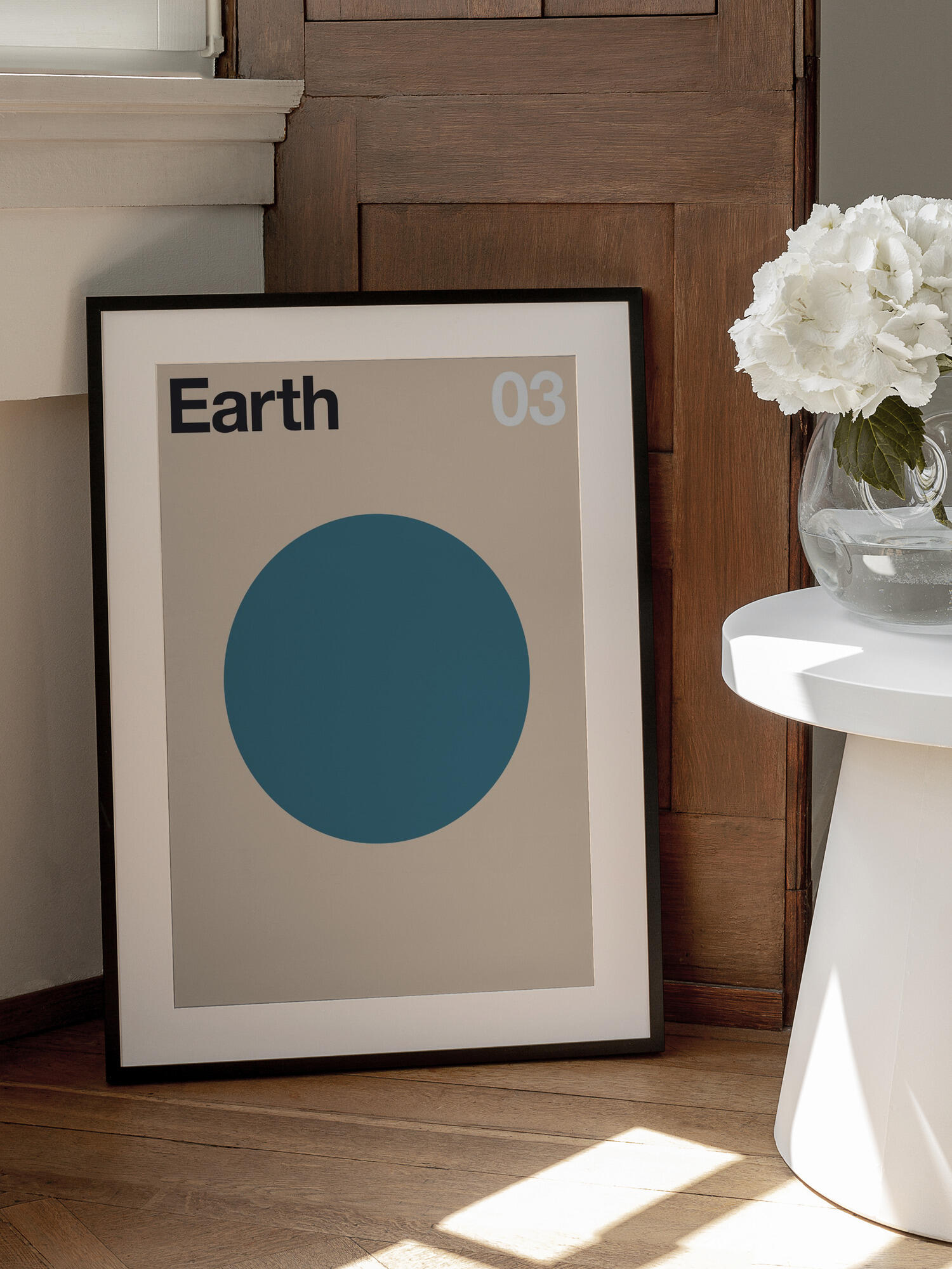 Minimalist Blue Planet
