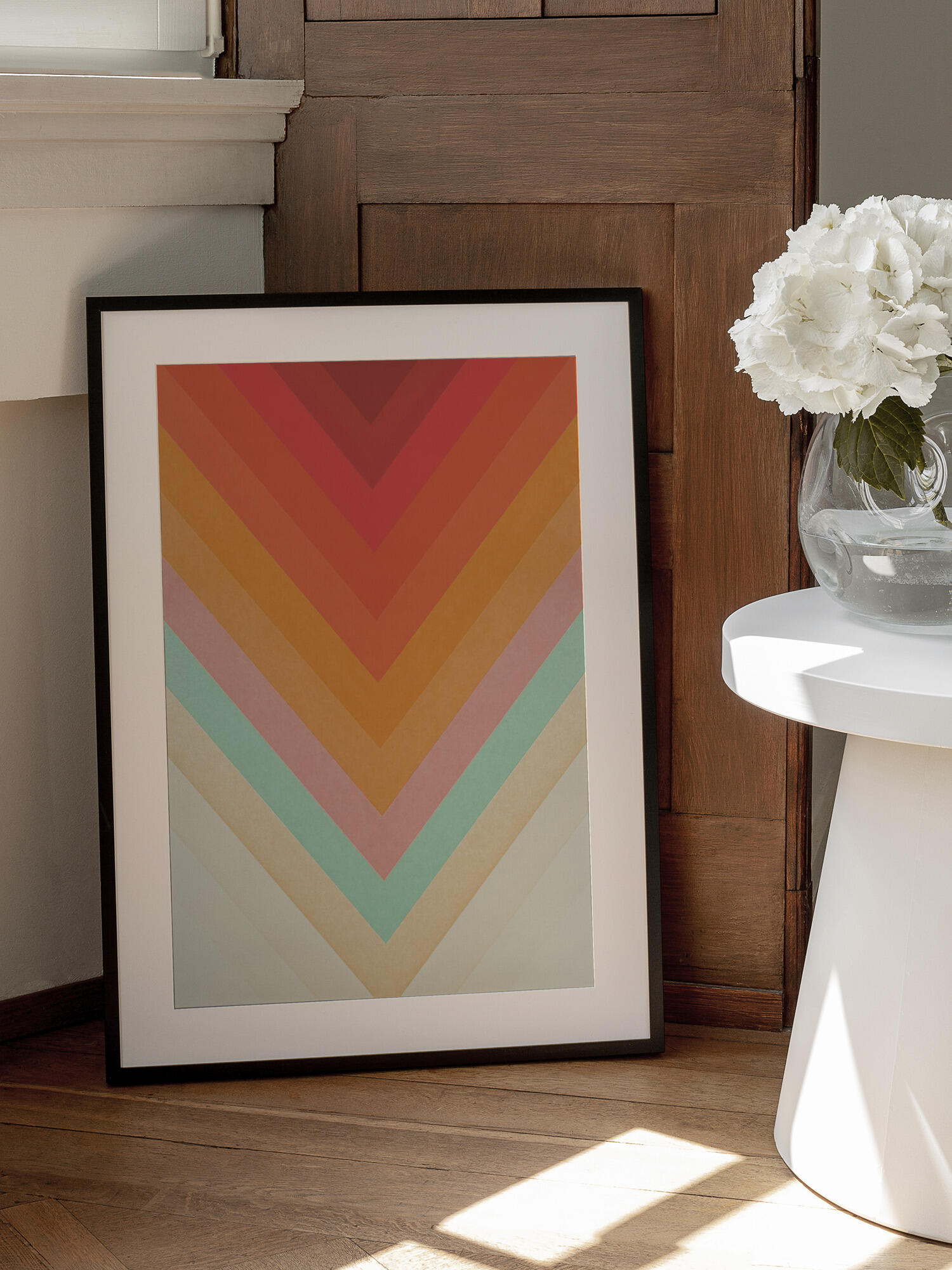 Retro Chevron Color Gradient