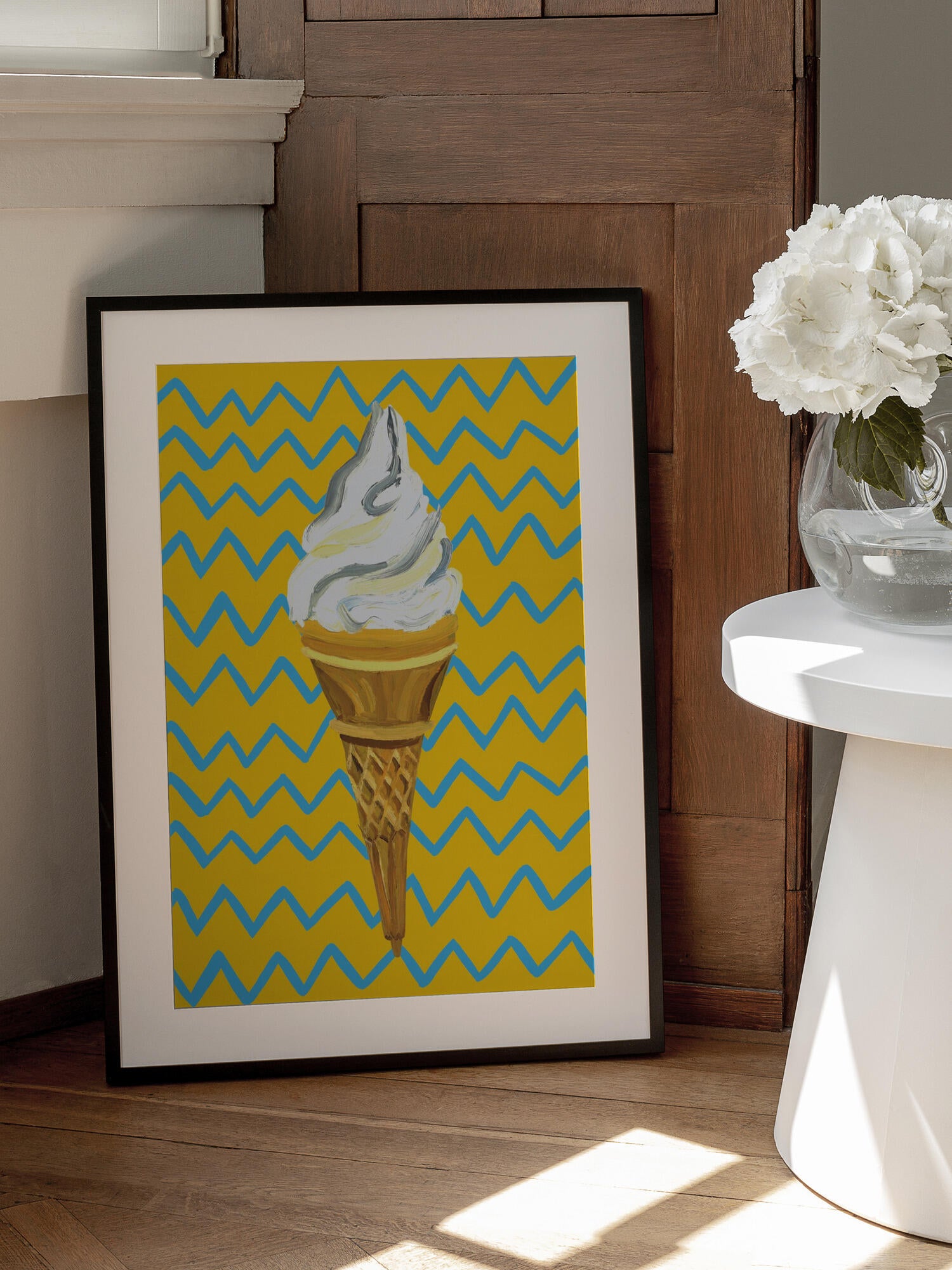 Ice Cream Yellow Zigzag
