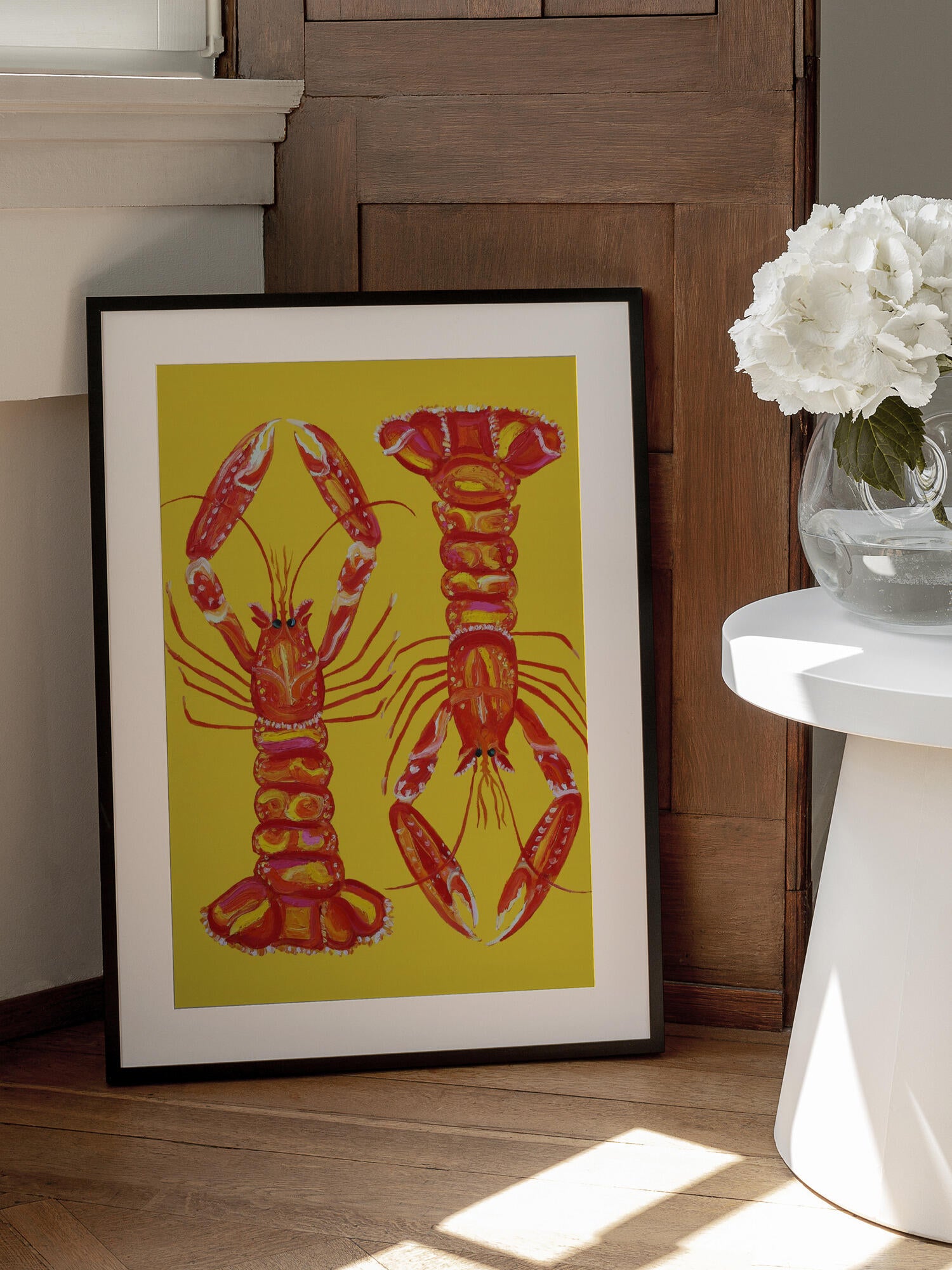 Langoustines On Yellow