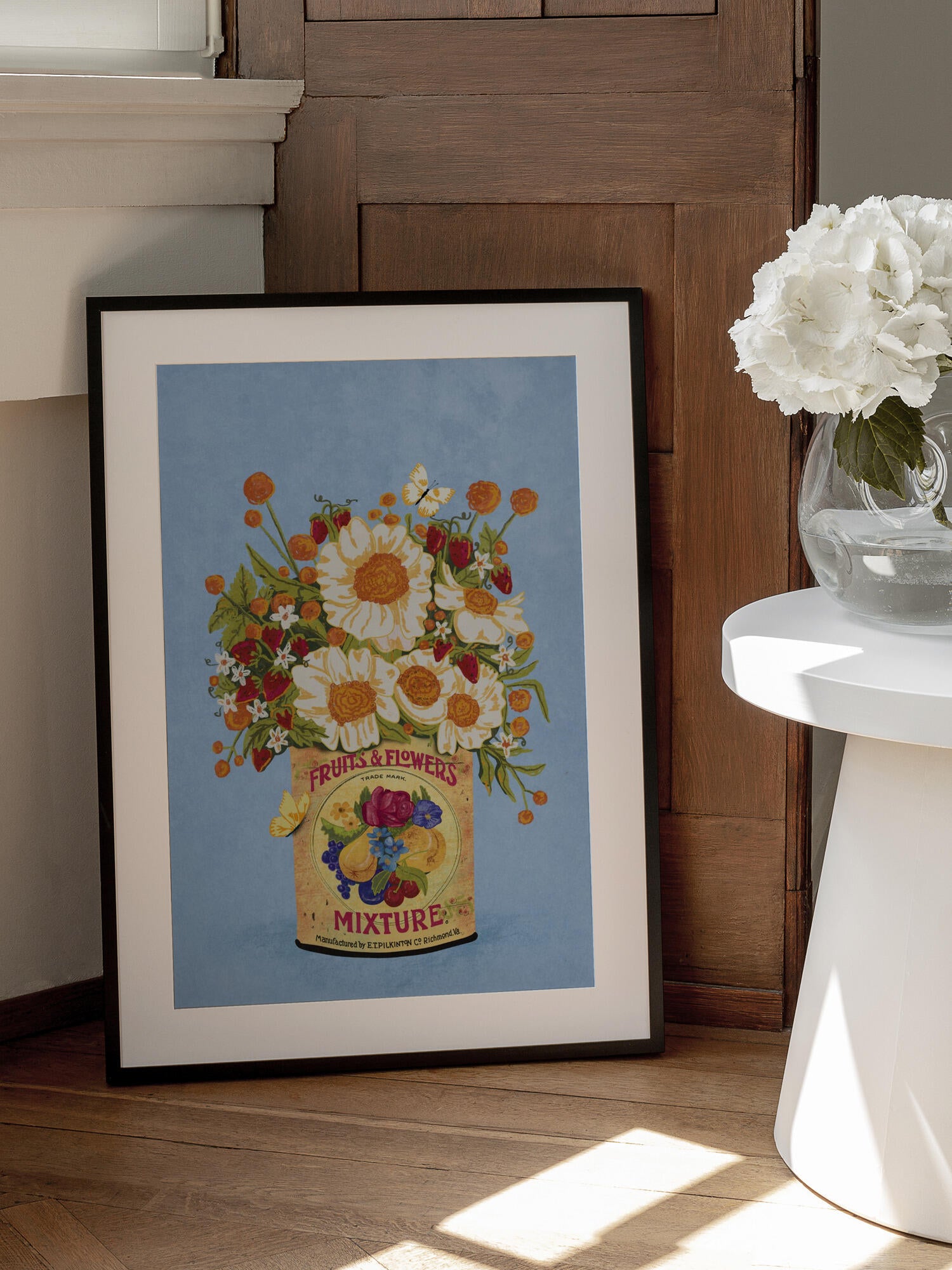 Flowers In a Vintage Tea Can
