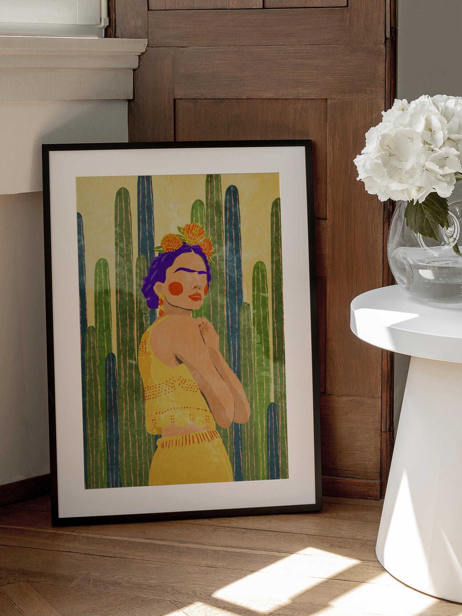 Frida and cacti