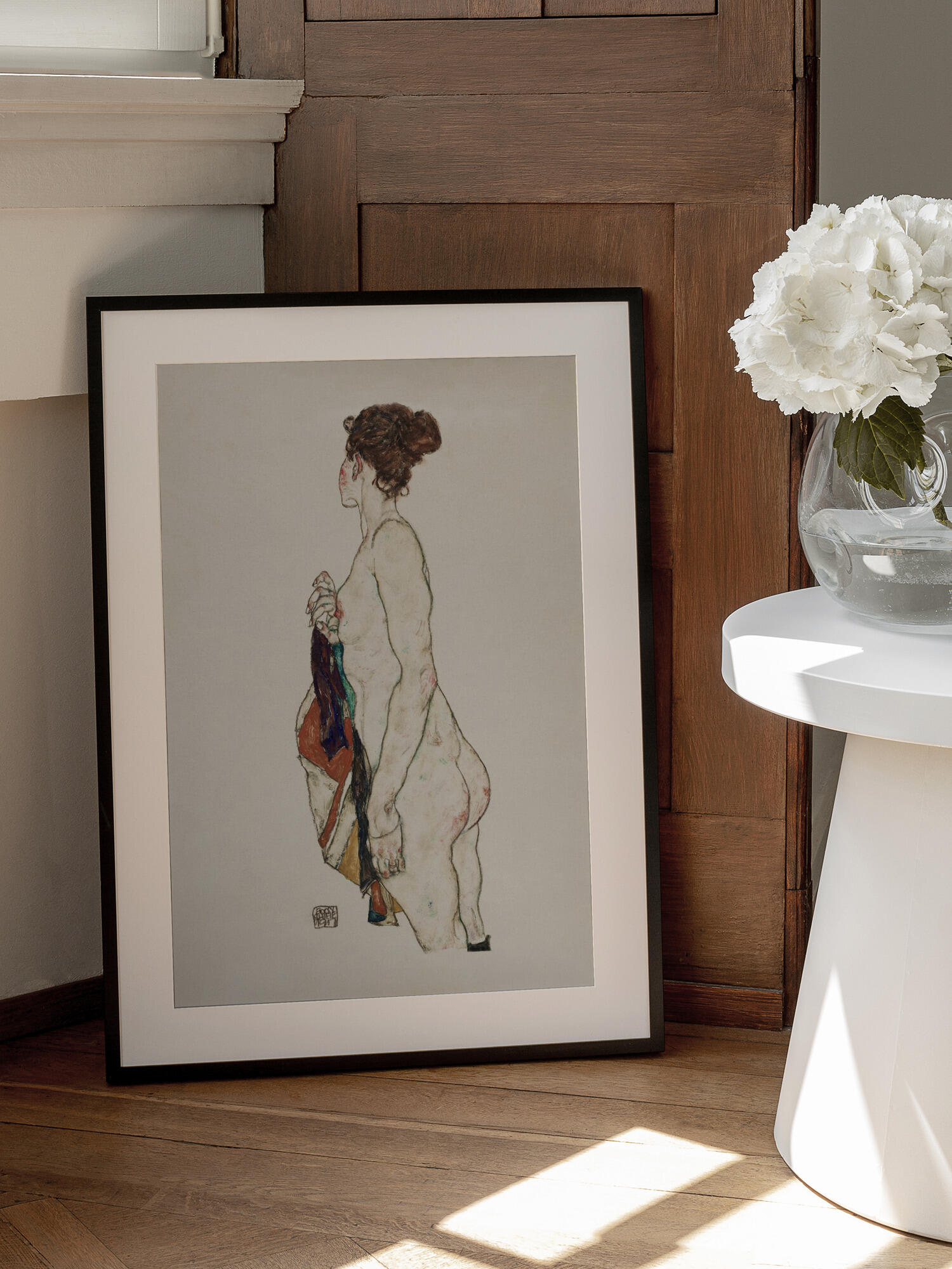Standing Nude Woman With a Patterned Robe 1917