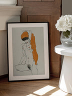 Standing Nude With Orange Drapery 1914