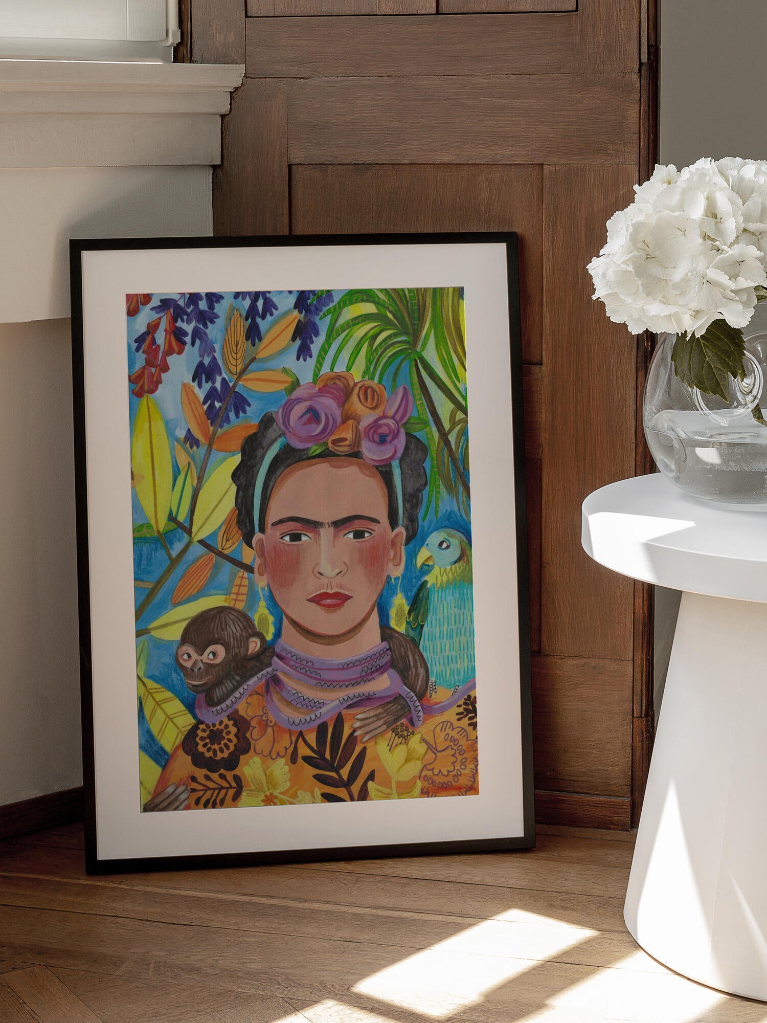 Frida and her parrots