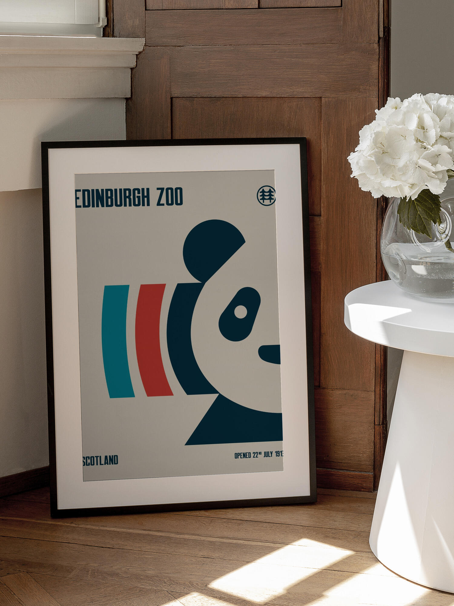 Edinburgh Zoo Travel Poster