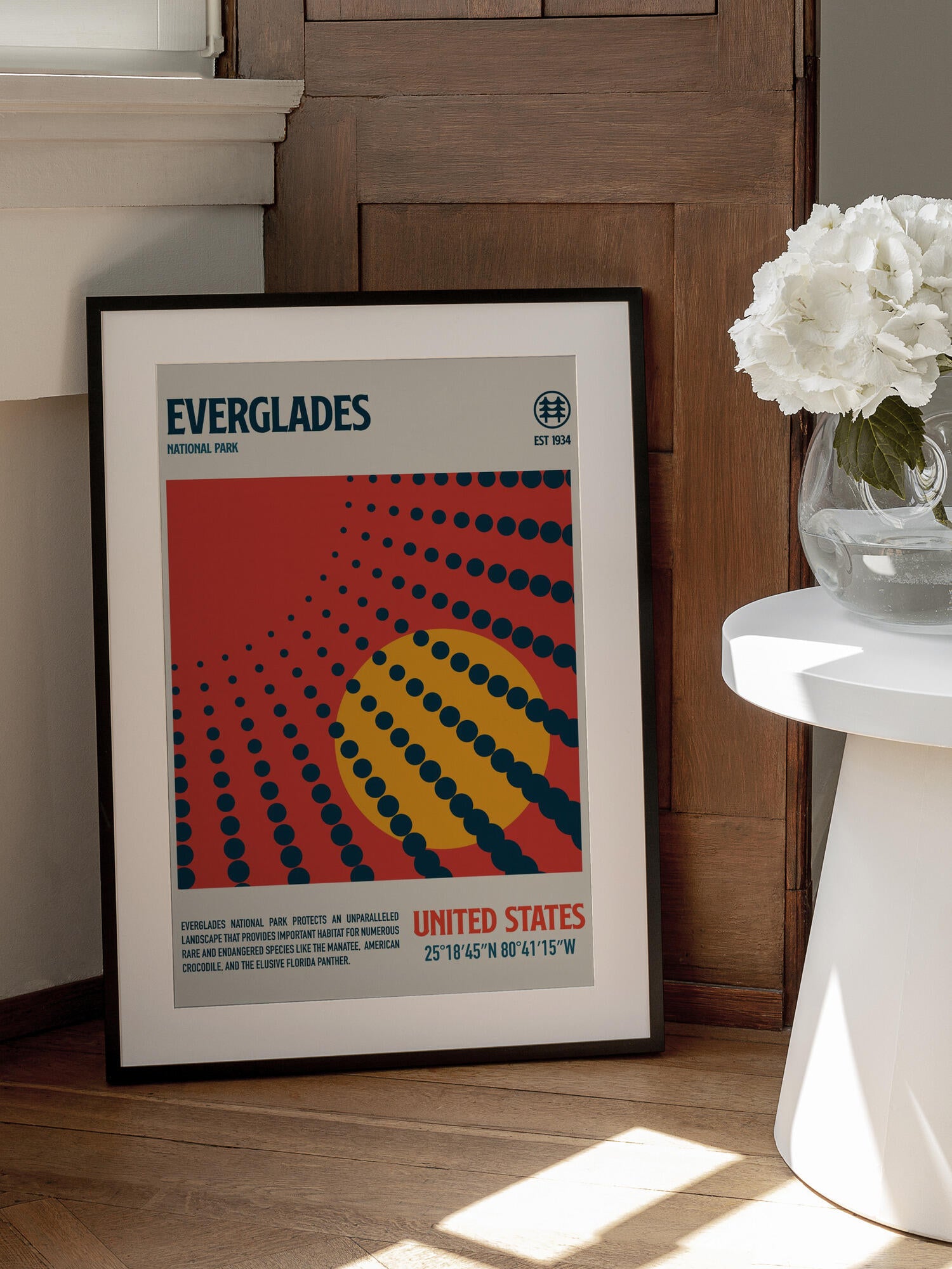 Evergldes National Park Travel Poster
