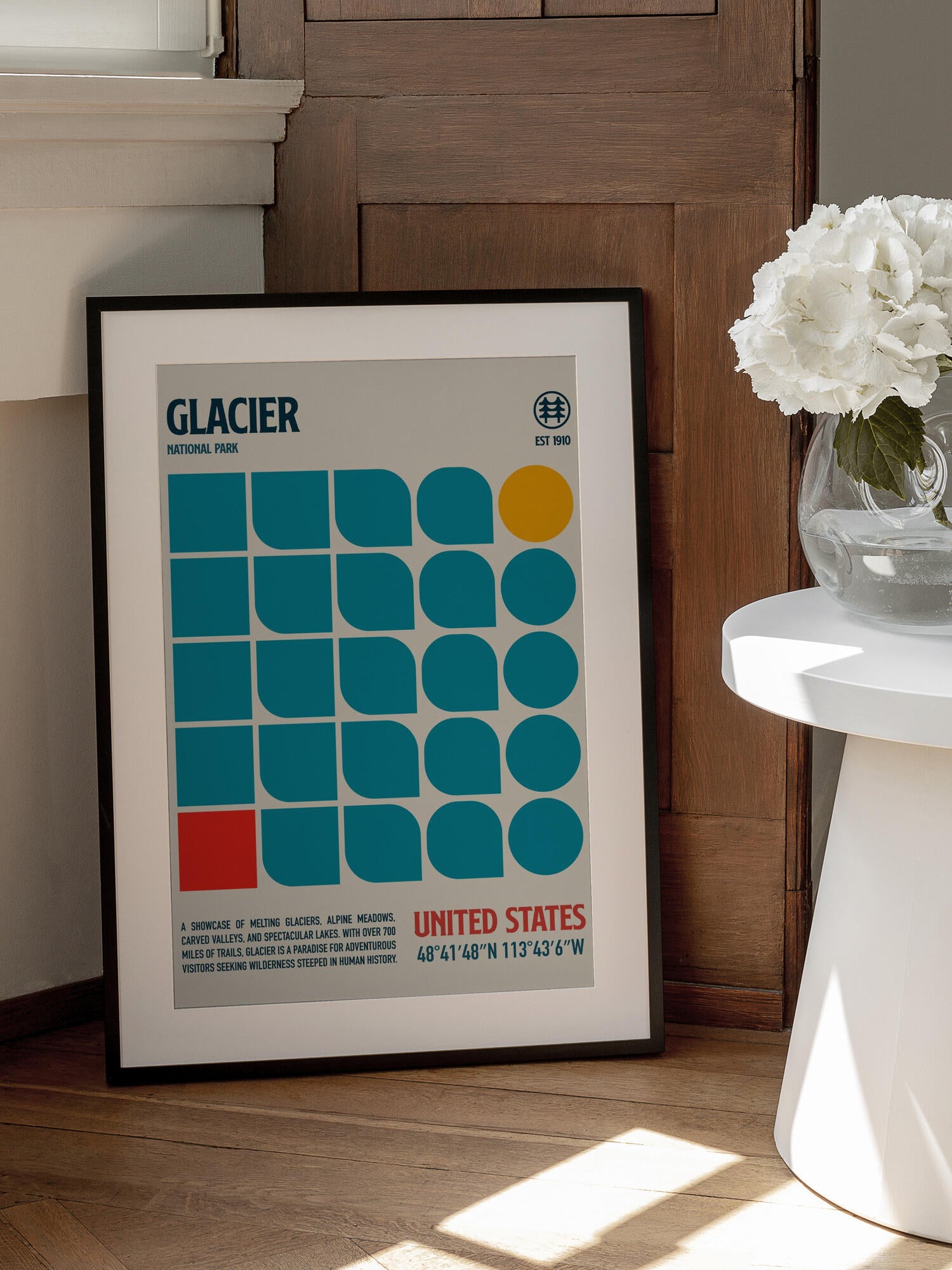 Glacier National Park Travel Poster