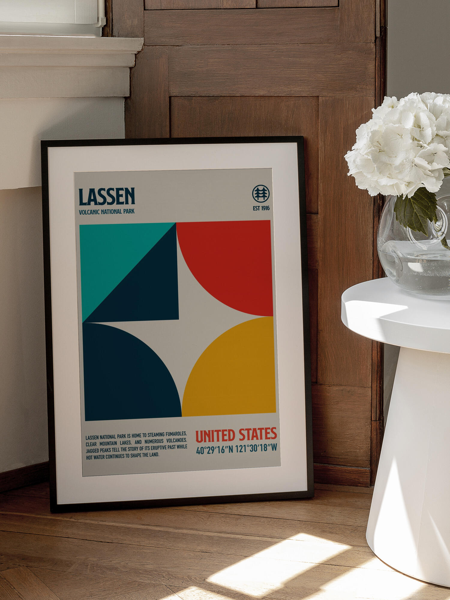 Lassen National Park Travel Poster