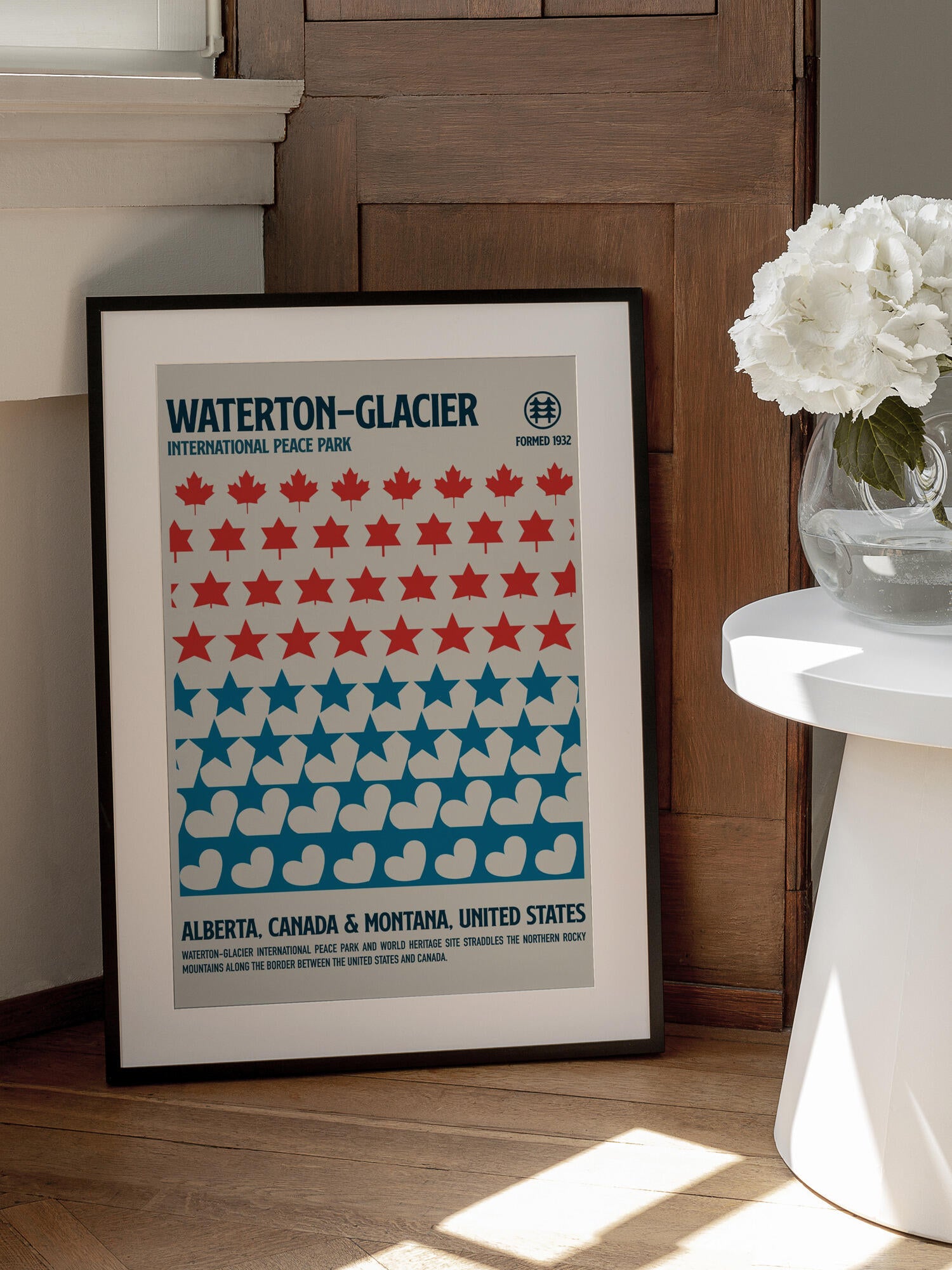 Waterton National Park Travel Poster